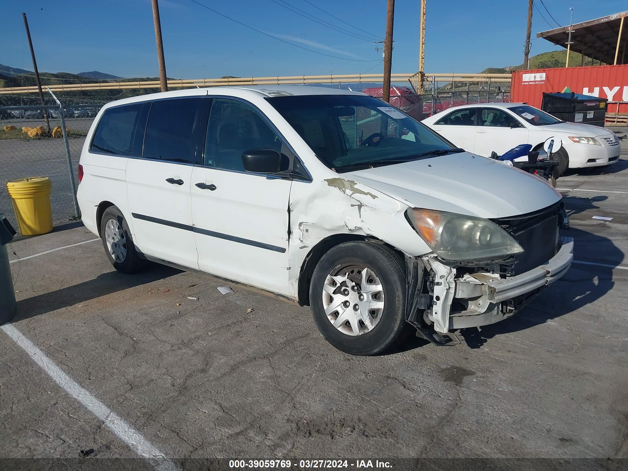 HONDA ODYSSEY 2010 5fnrl3h20ab090517