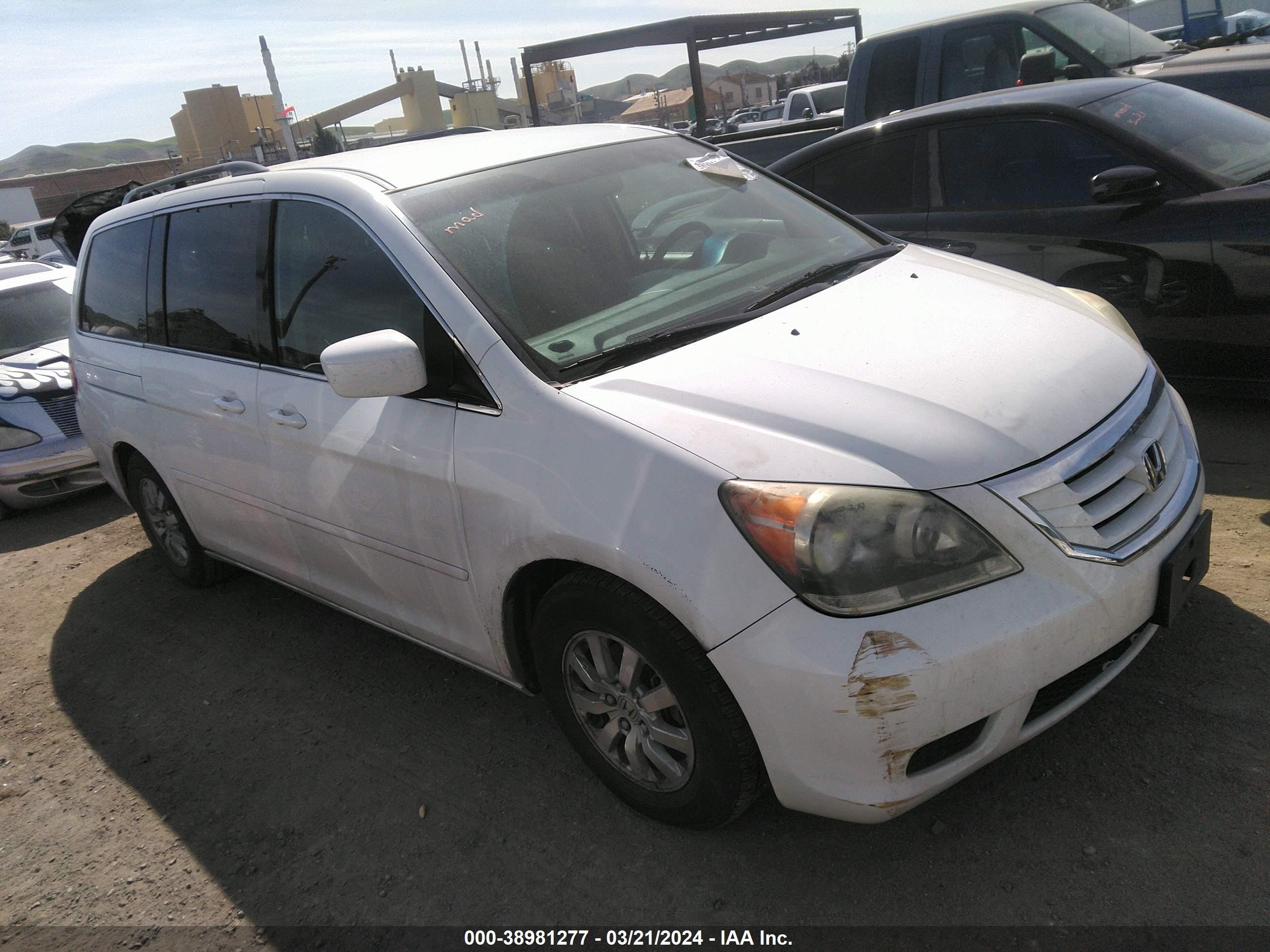 HONDA ODYSSEY 2010 5fnrl3h40ab054098