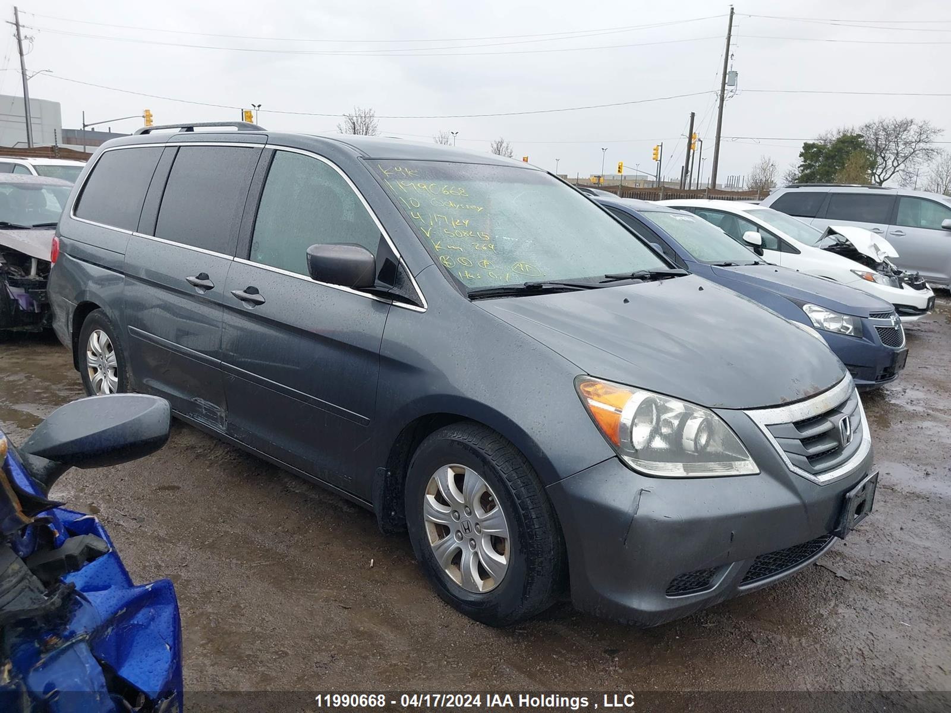 HONDA ODYSSEY 2010 5fnrl3h52ab508215