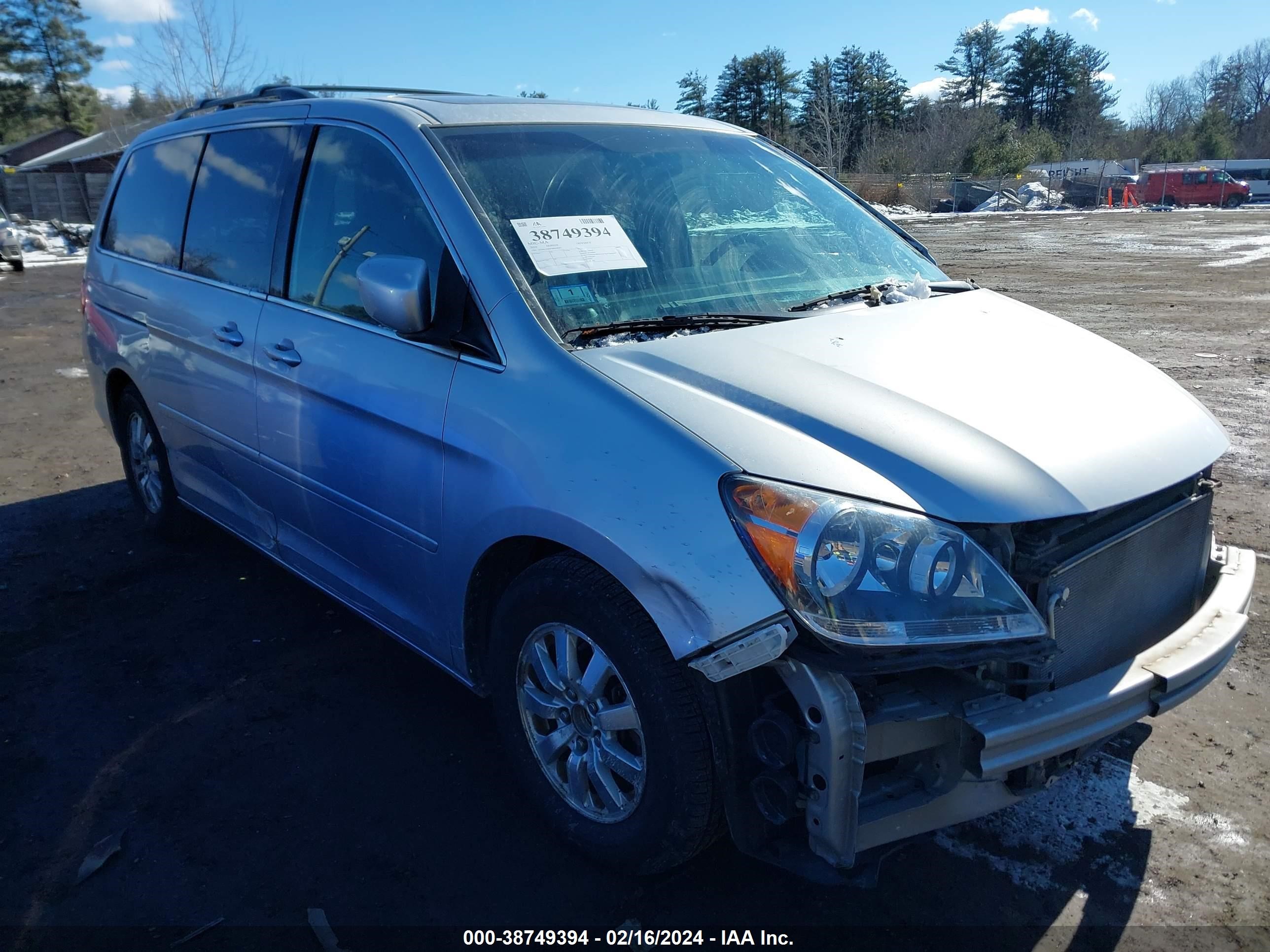 HONDA ODYSSEY 2010 5fnrl3h68ab019049