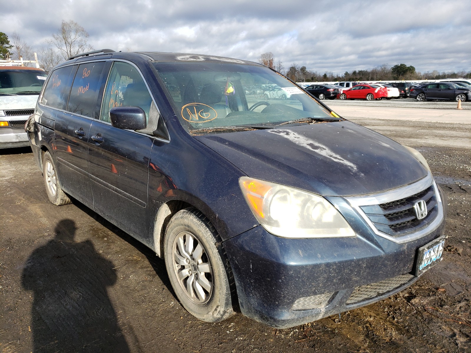 HONDA ODYSSEY EX 2010 5fnrl3h72ab057952