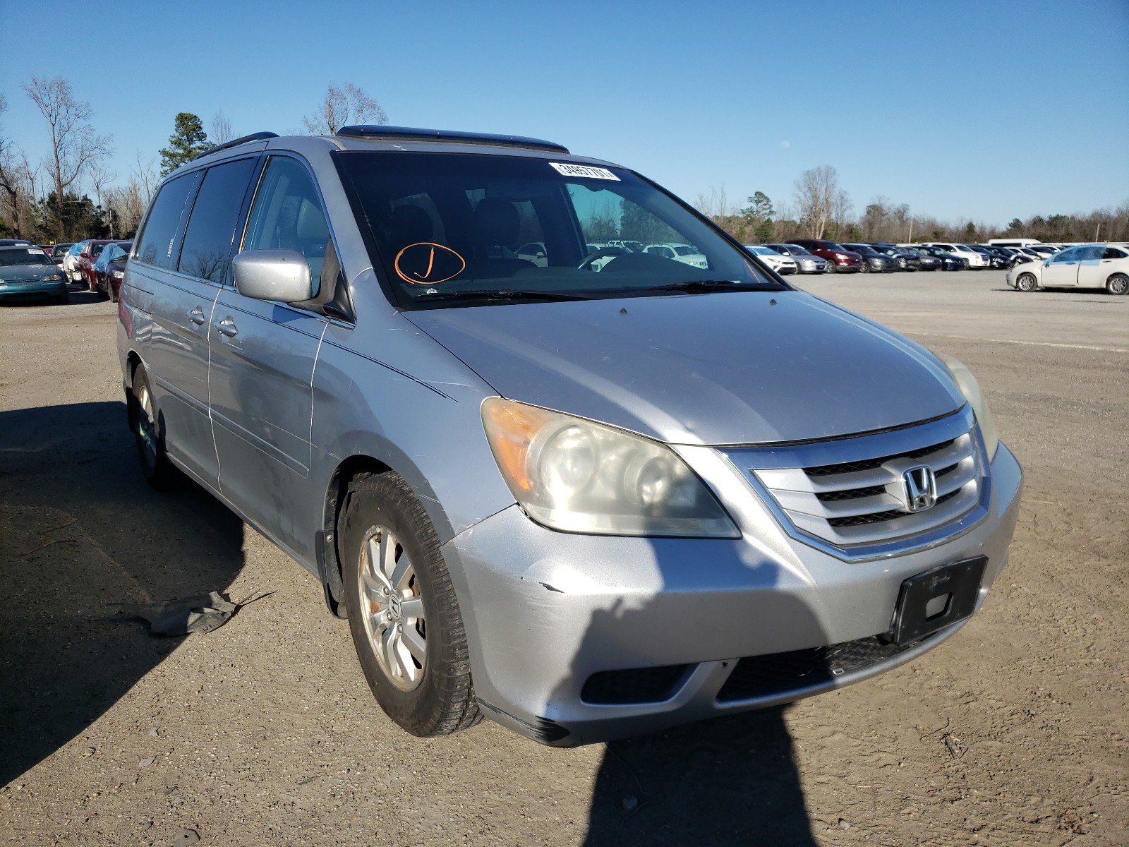 HONDA ODYSSEY EX 2010 5fnrl3h76ab111124