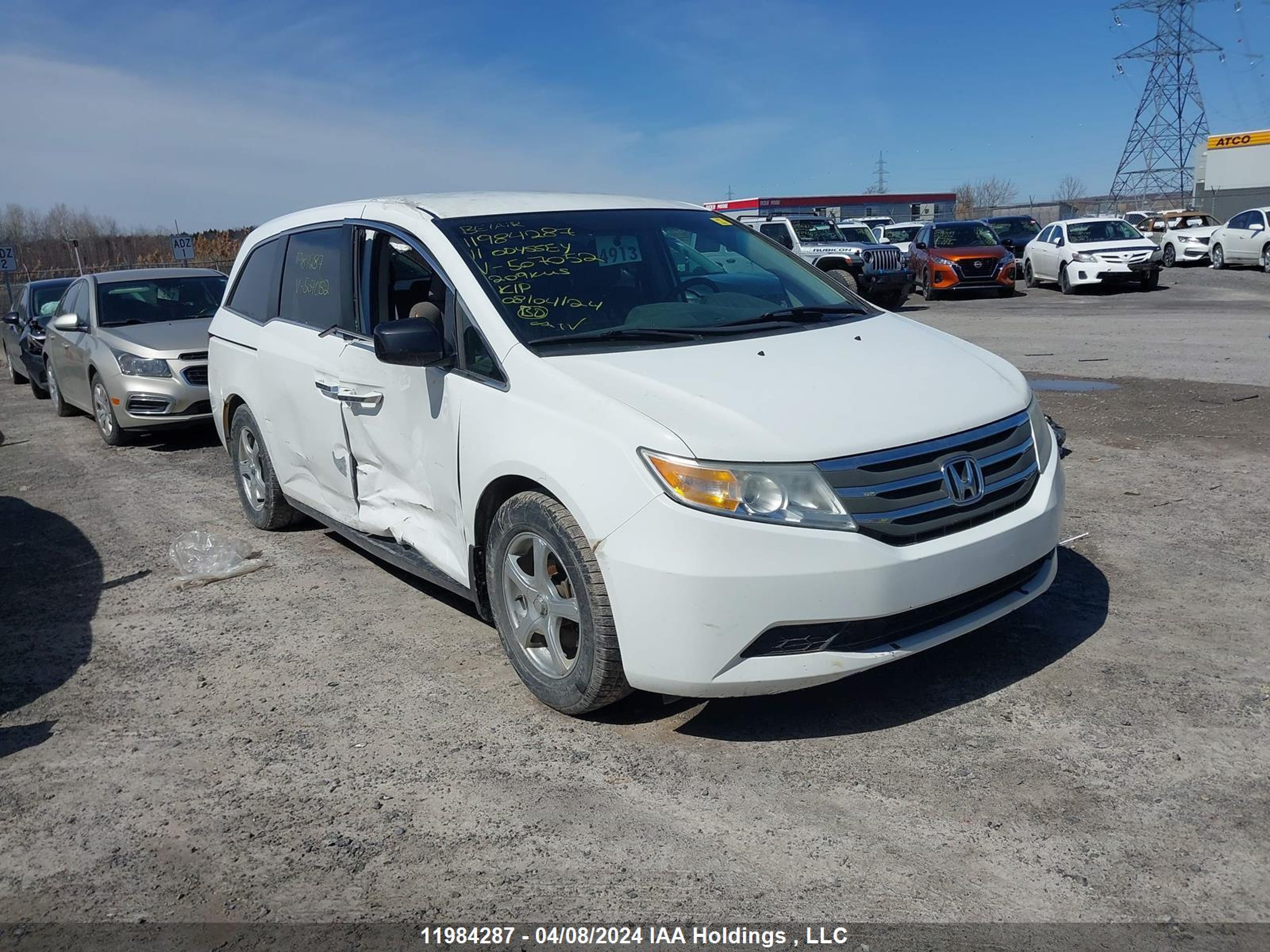 HONDA ODYSSEY 2011 5fnrl5h40bb507052