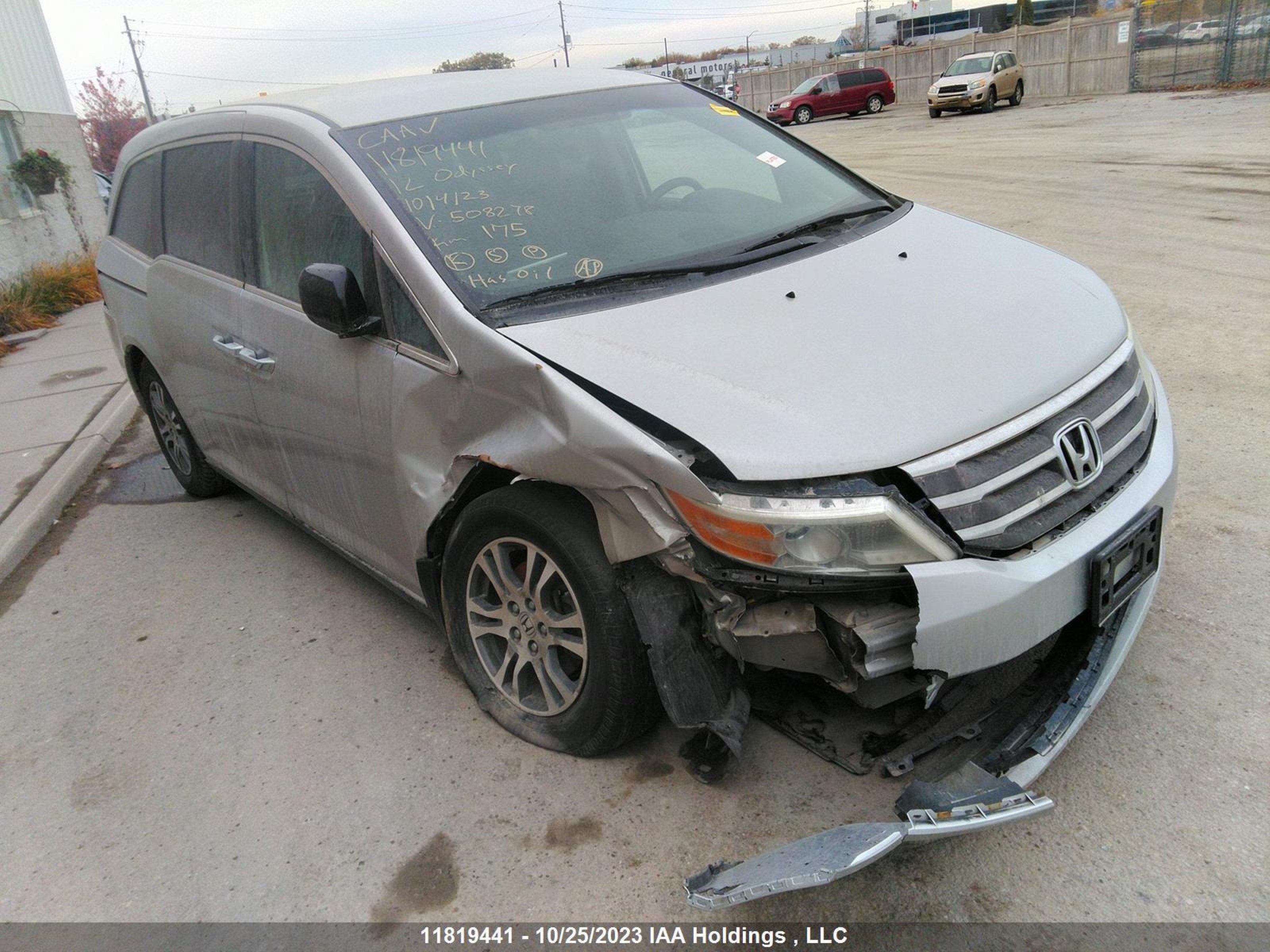 HONDA ODYSSEY 2012 5fnrl5h47cb508278