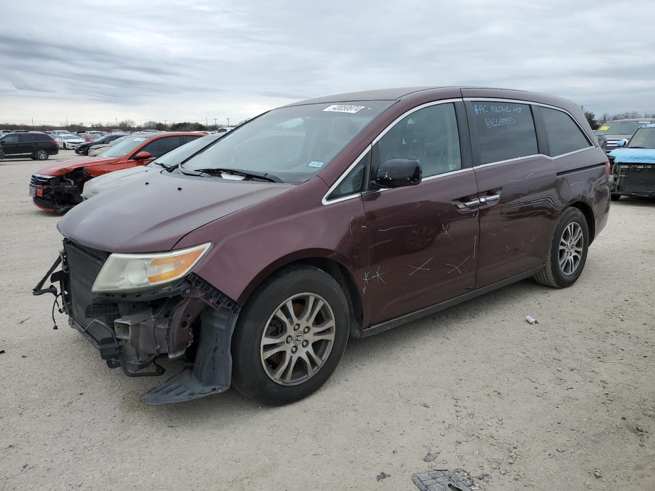 HONDA ODYSSEY 2012 5fnrl5h4xcb054155