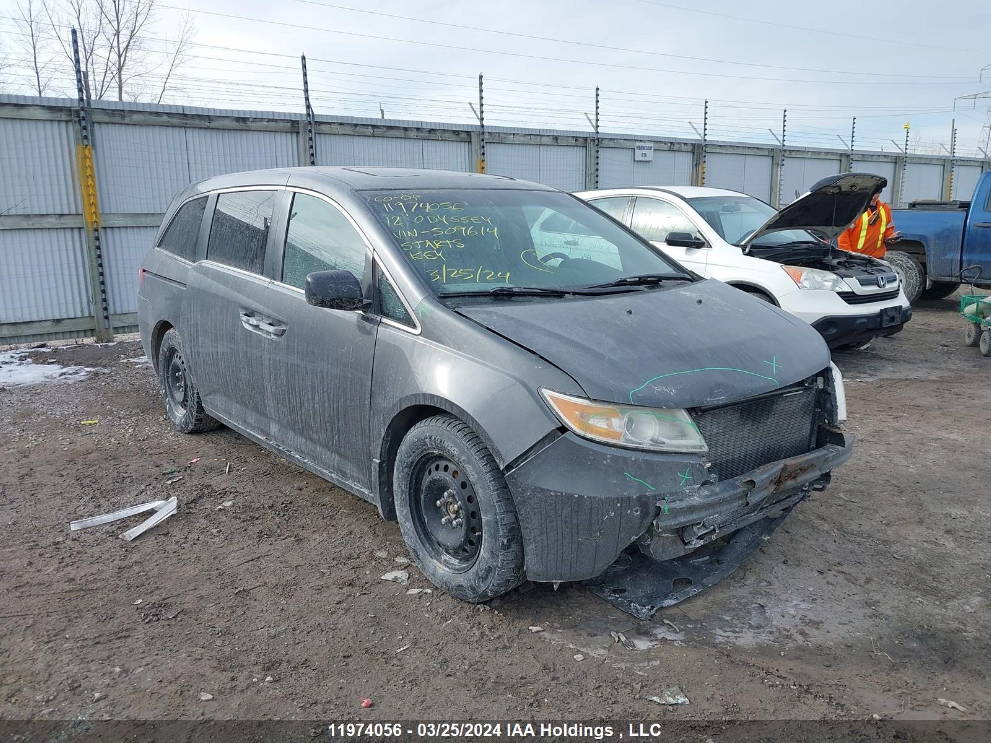 HONDA ODYSSEY 2012 5fnrl5h60cb509614