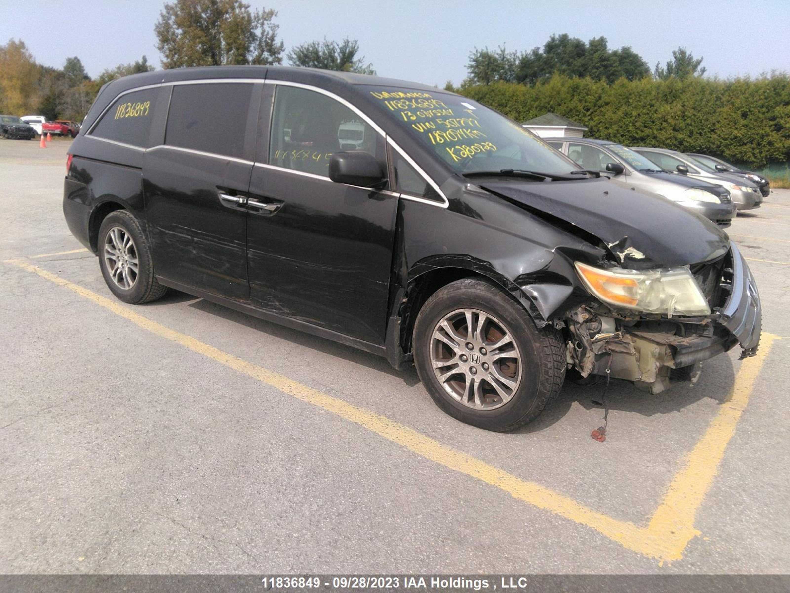 HONDA ODYSSEY 2013 5fnrl5h60db507797