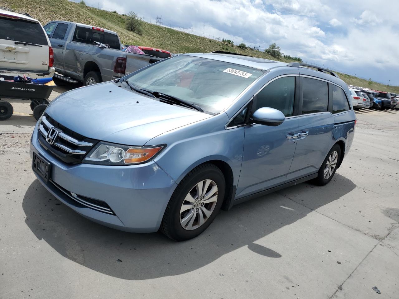 HONDA ODYSSEY 2014 5fnrl5h62eb040545