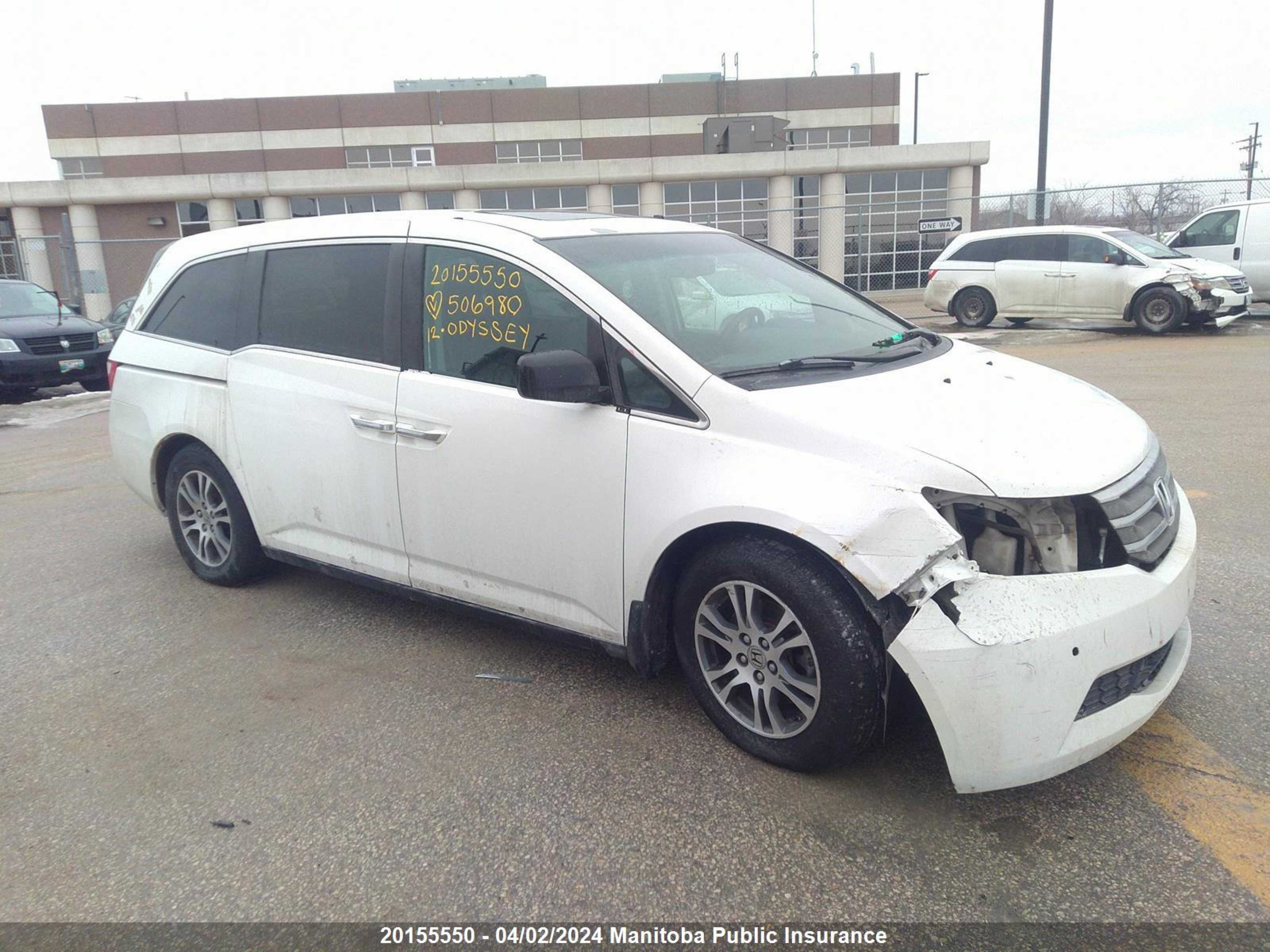 HONDA ODYSSEY 2012 5fnrl5h6xcb506980