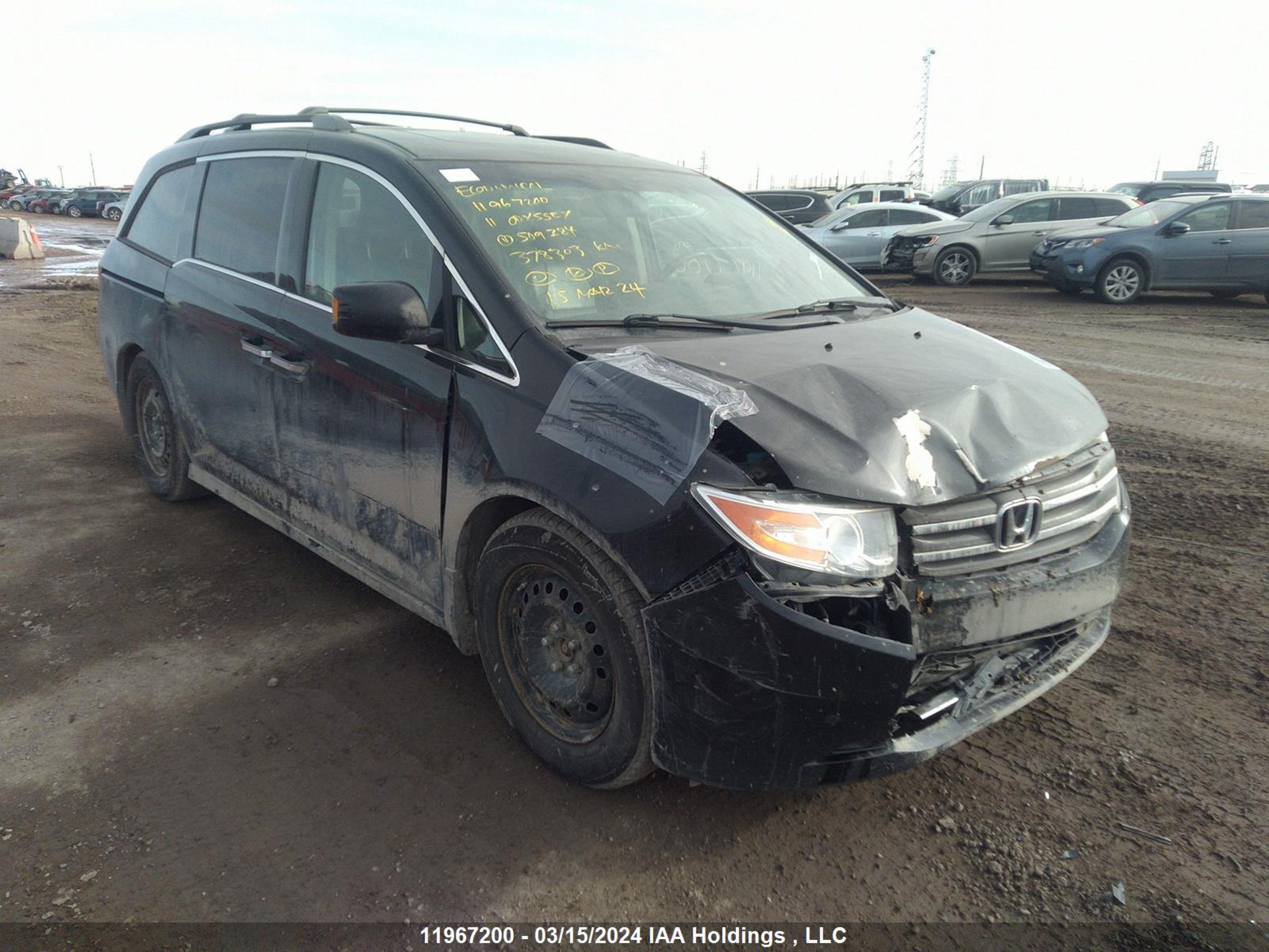 HONDA ODYSSEY 2011 5fnrl5h94bb509284