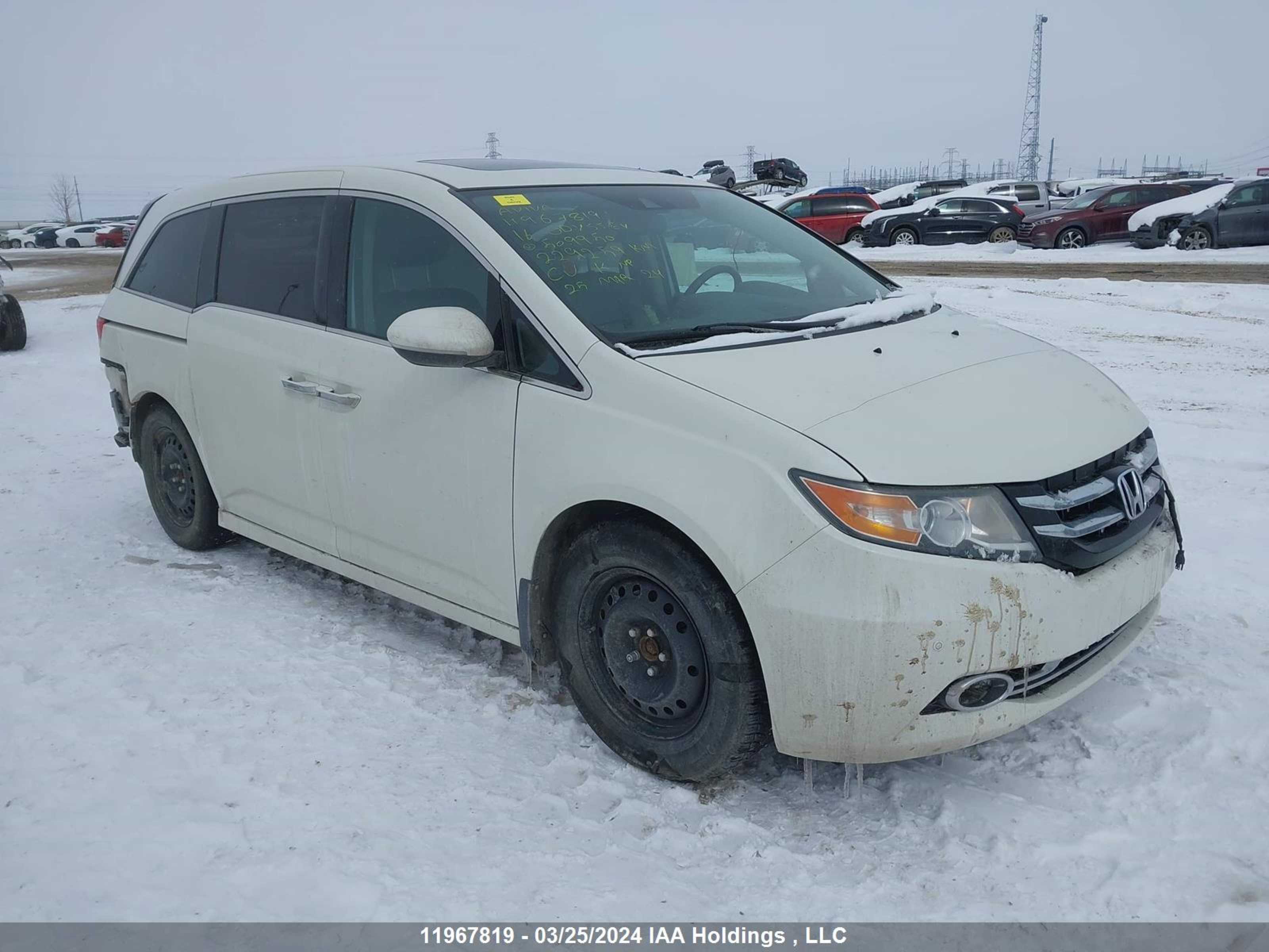 HONDA ODYSSEY 2016 5fnrl5h95gb509950