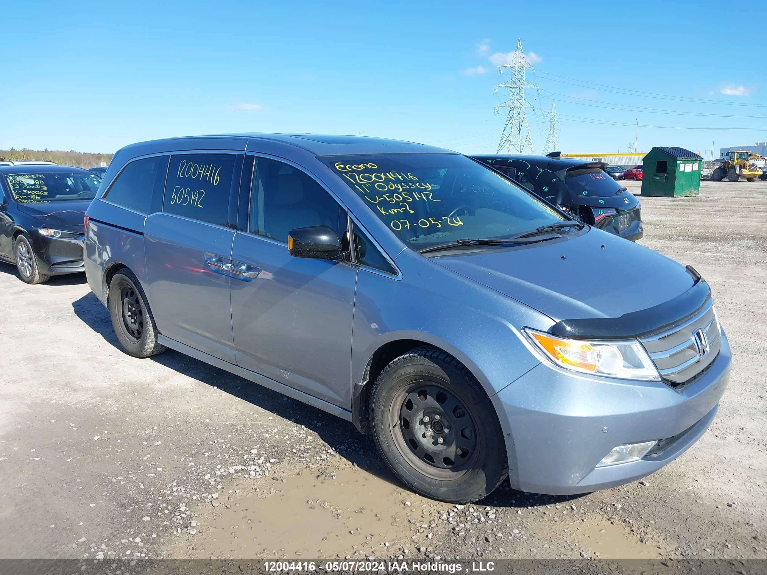 HONDA ODYSSEY 2011 5fnrl5h98bb505142