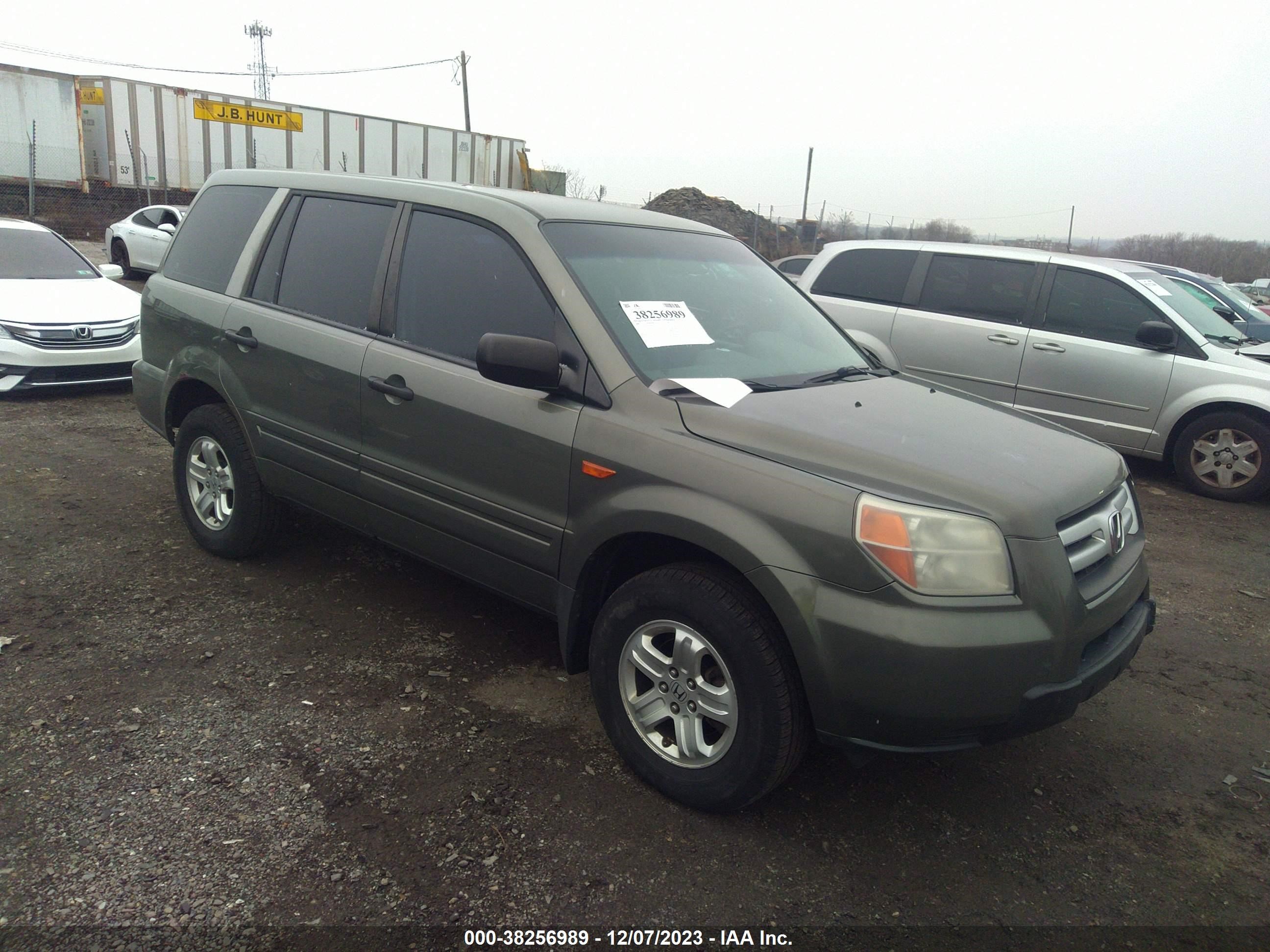 HONDA PILOT 2007 5fnyf18187b029715