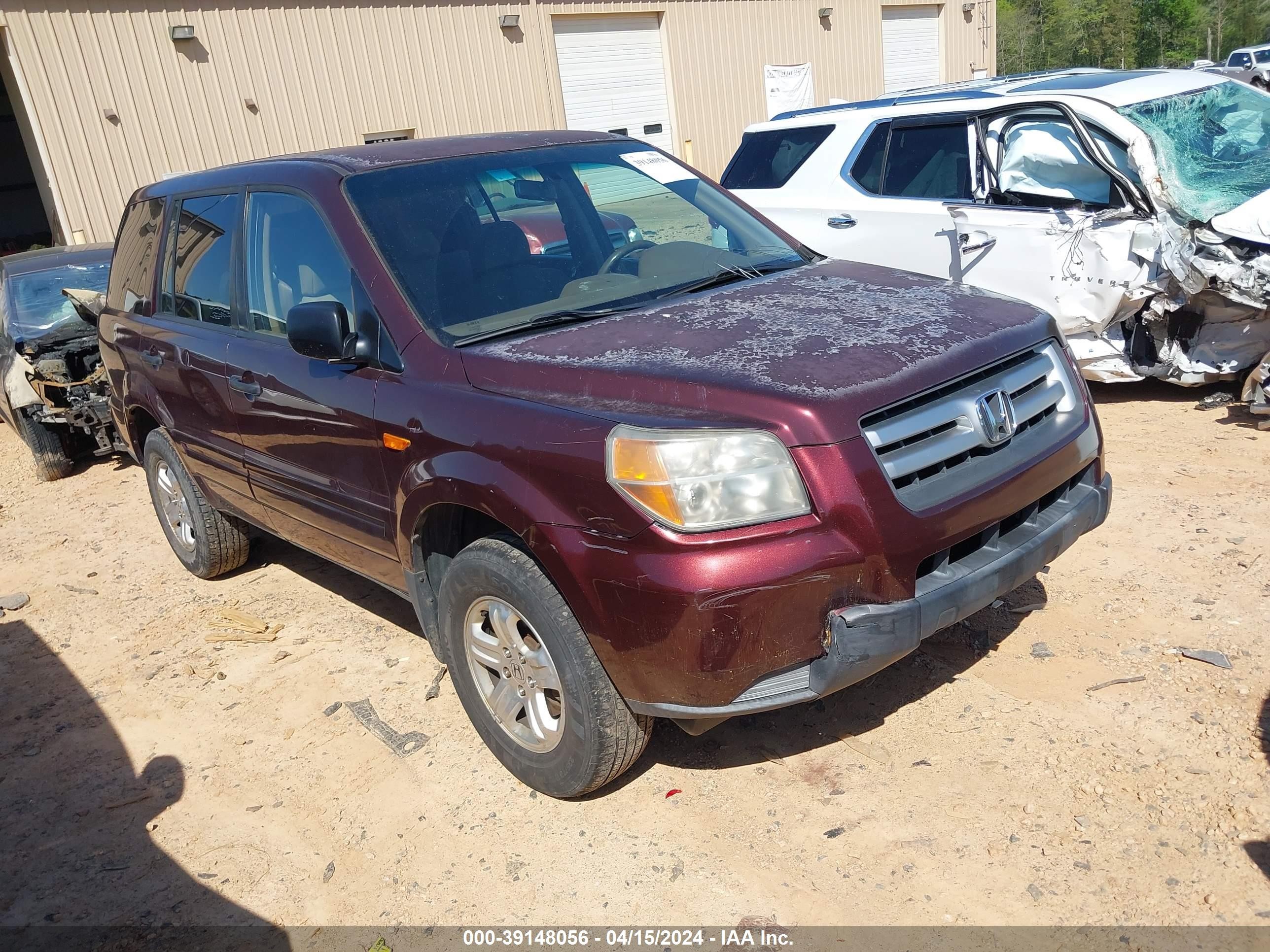 HONDA PILOT 2007 5fnyf18187b031738