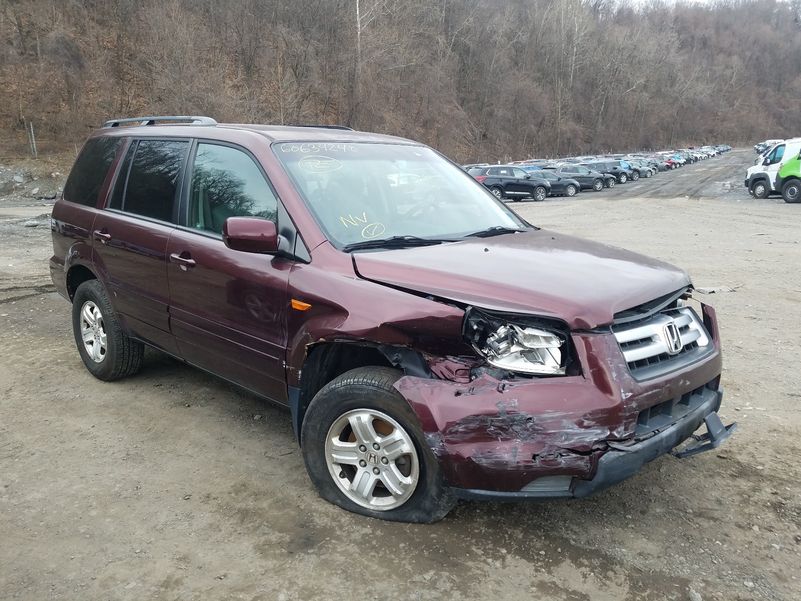 HONDA PILOT VP 2008 5fnyf18208b041139