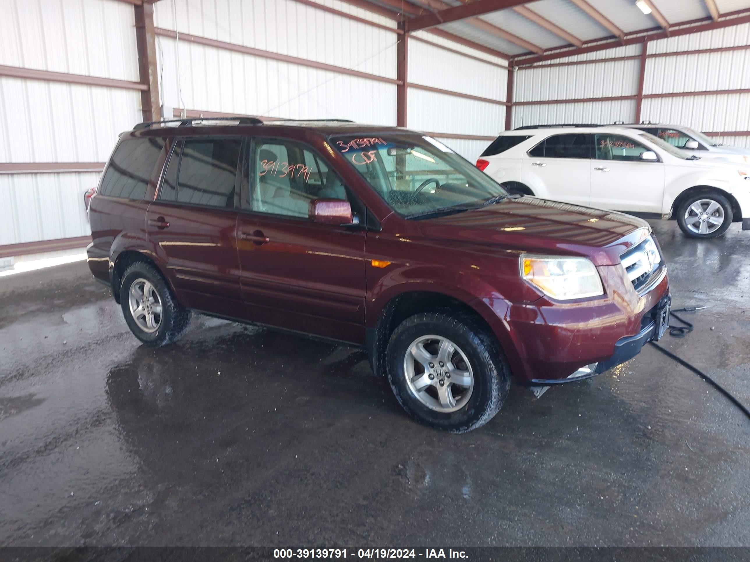 HONDA PILOT 2008 5fnyf183x8b031694