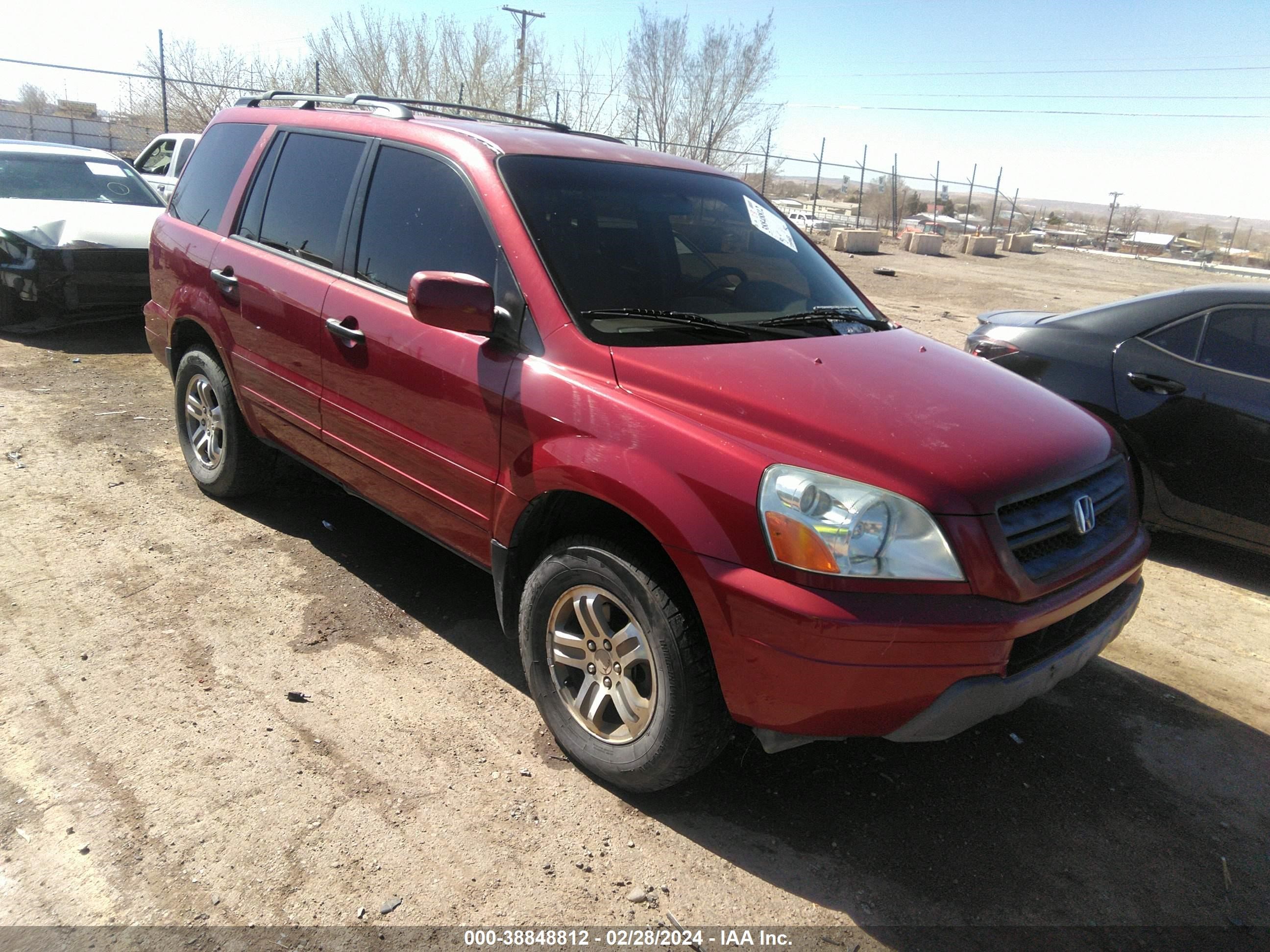 HONDA PILOT 2004 5fnyf18414b000756