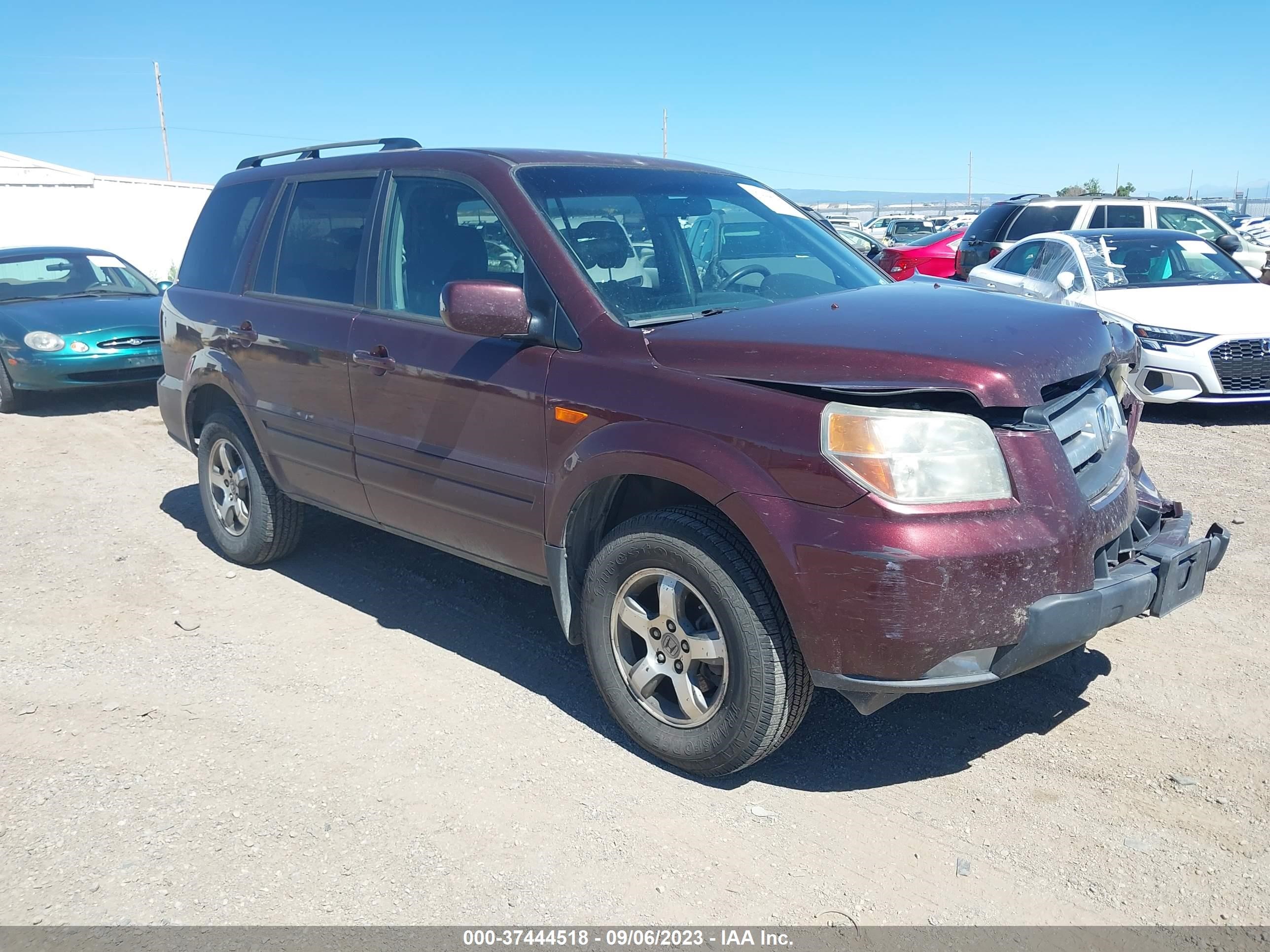 HONDA PILOT 2007 5fnyf18437b032547