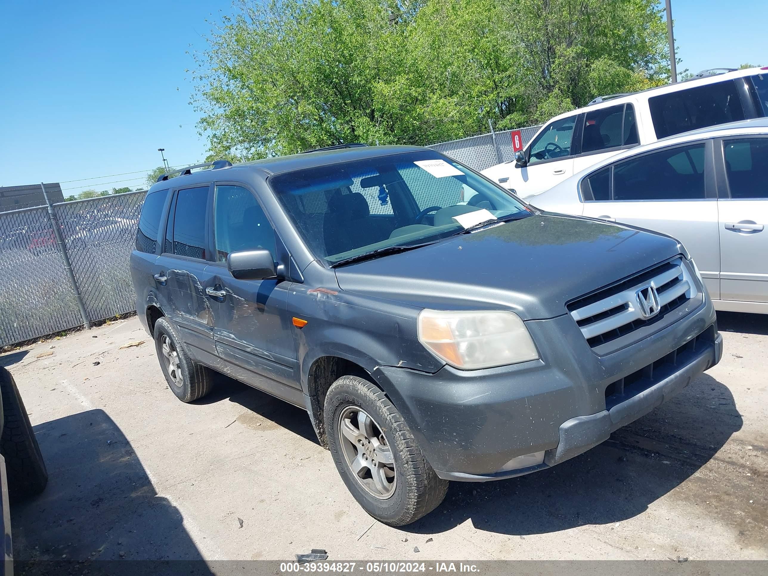 HONDA PILOT 2007 5fnyf18457b028760