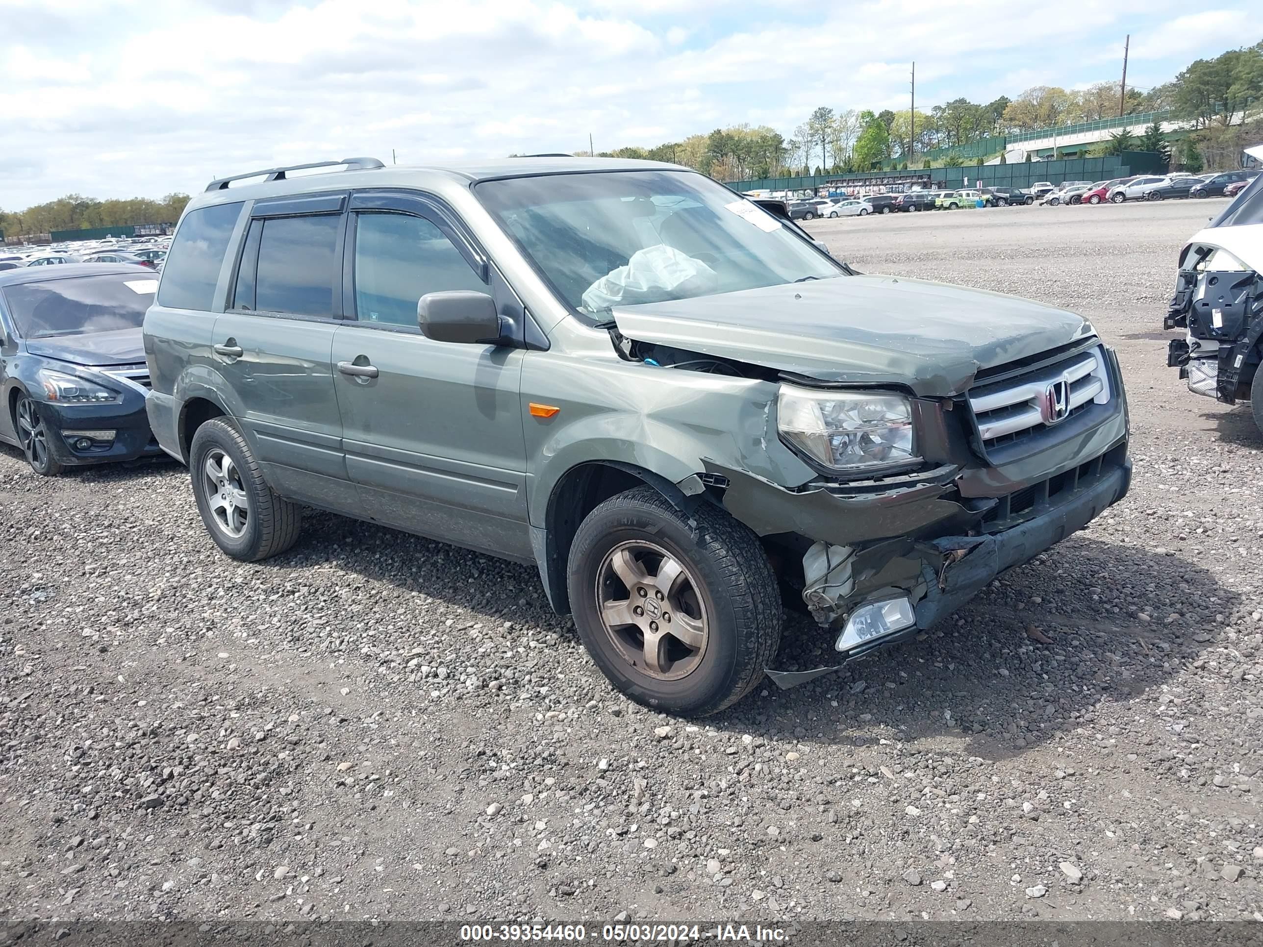 HONDA PILOT 2007 5fnyf18457b030993