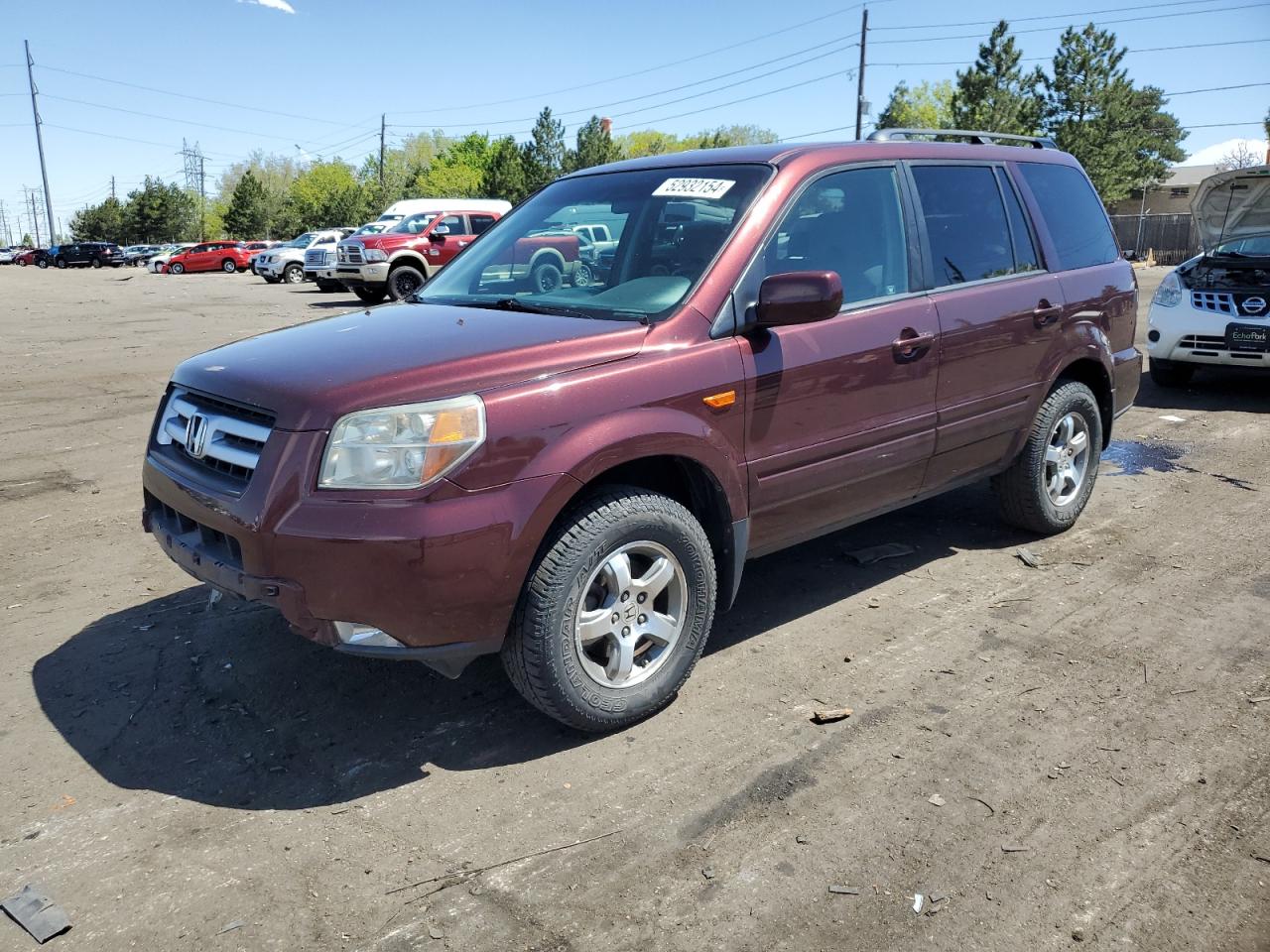 HONDA PILOT 2007 5fnyf18467b024085