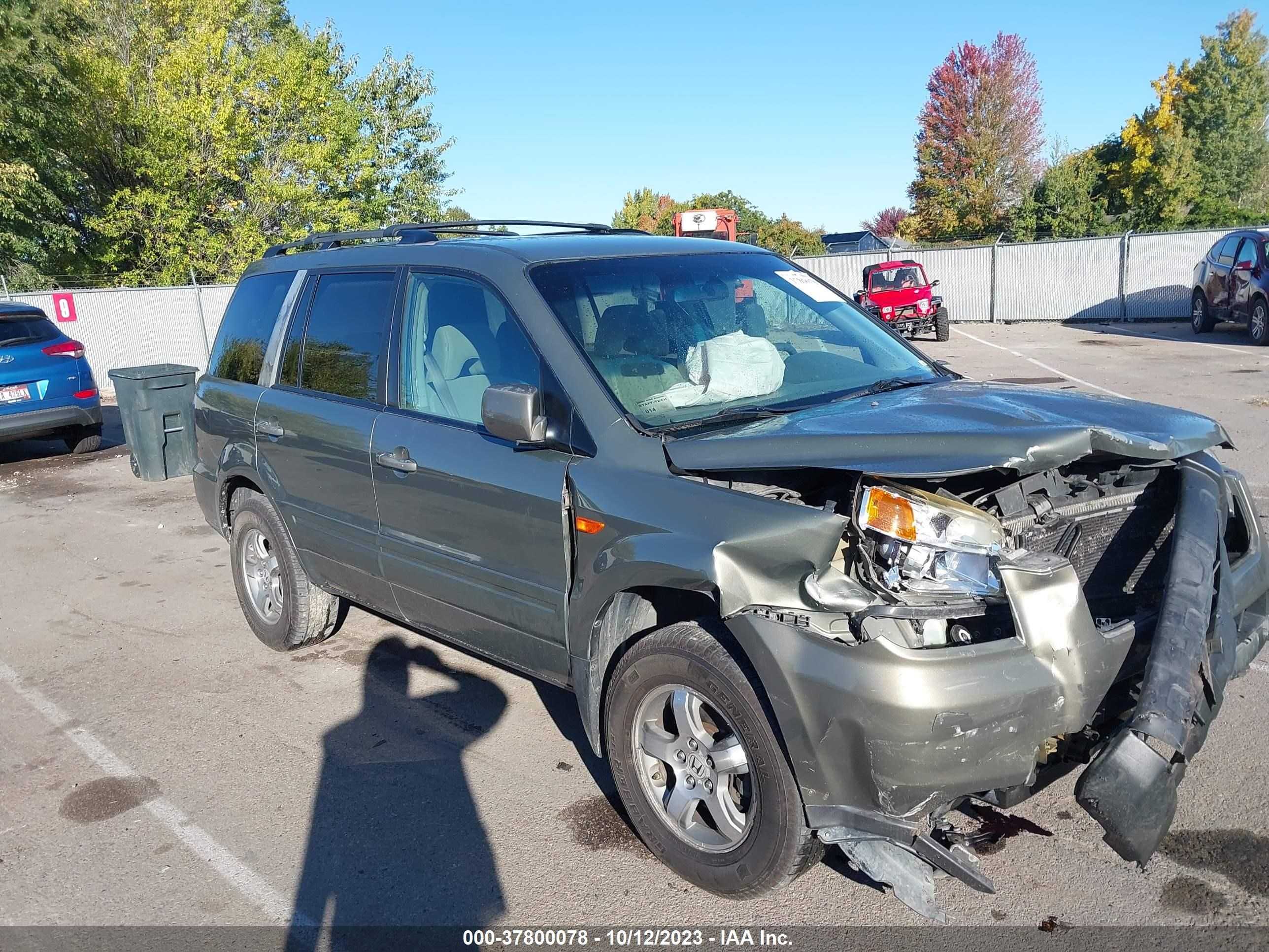 HONDA PILOT 2007 5fnyf18477b025729