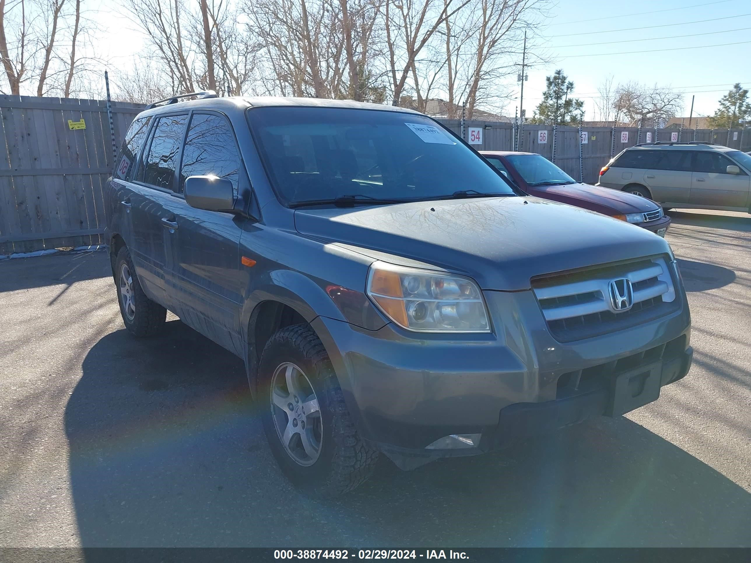 HONDA PILOT 2007 5fnyf18477b032311