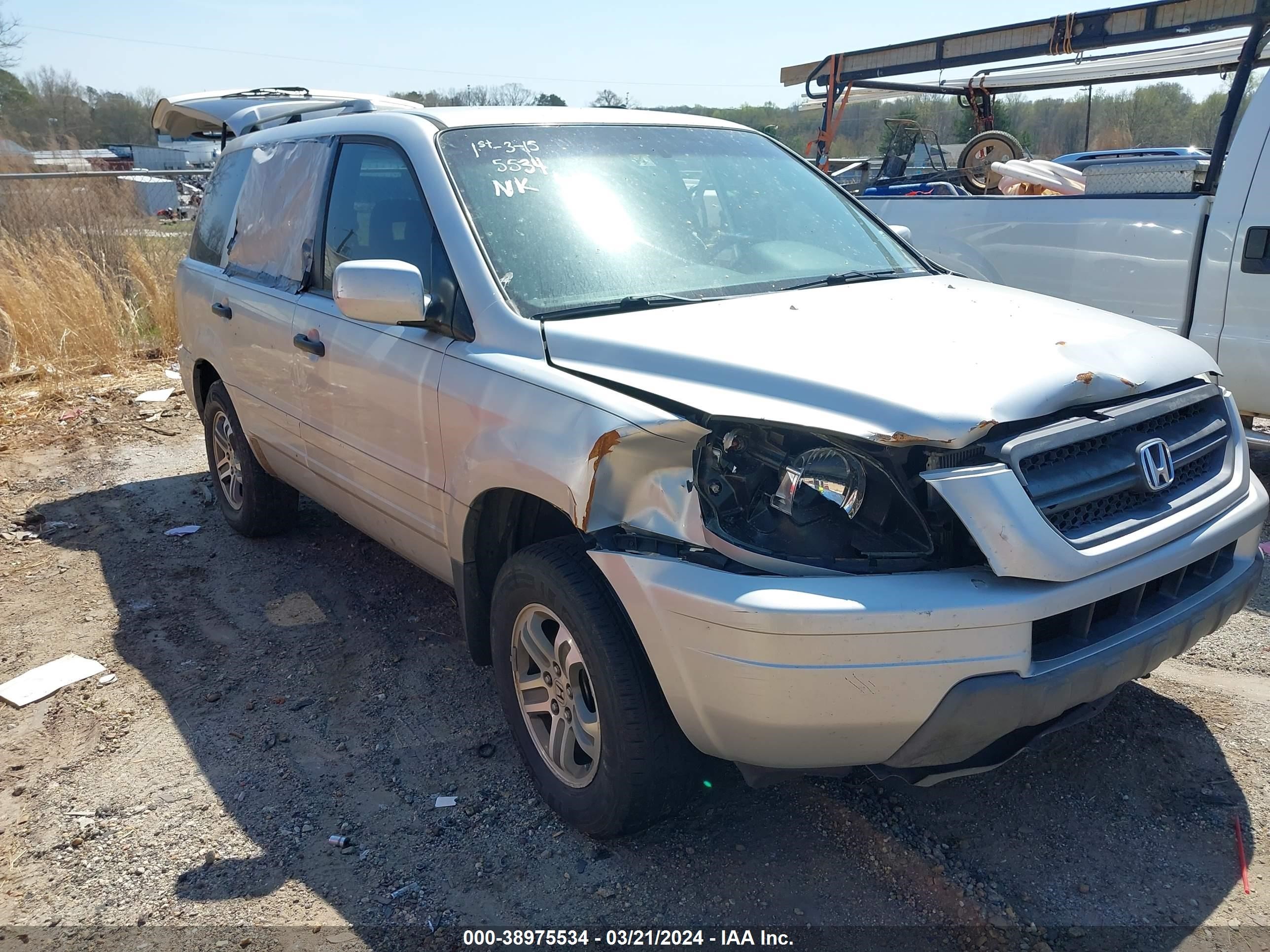 HONDA PILOT 2005 5fnyf184x5b017900