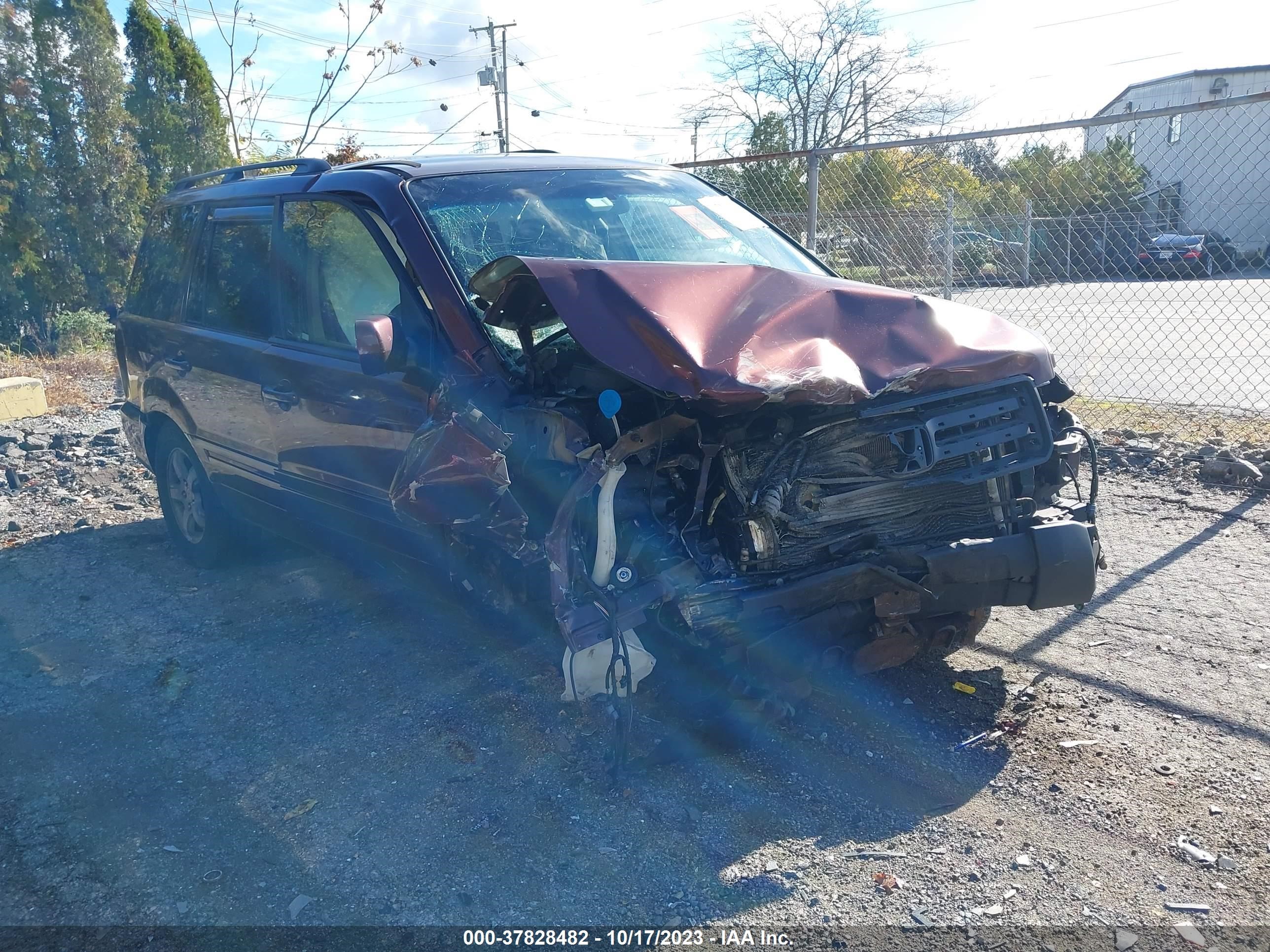 HONDA PILOT 2007 5fnyf184x7b008763