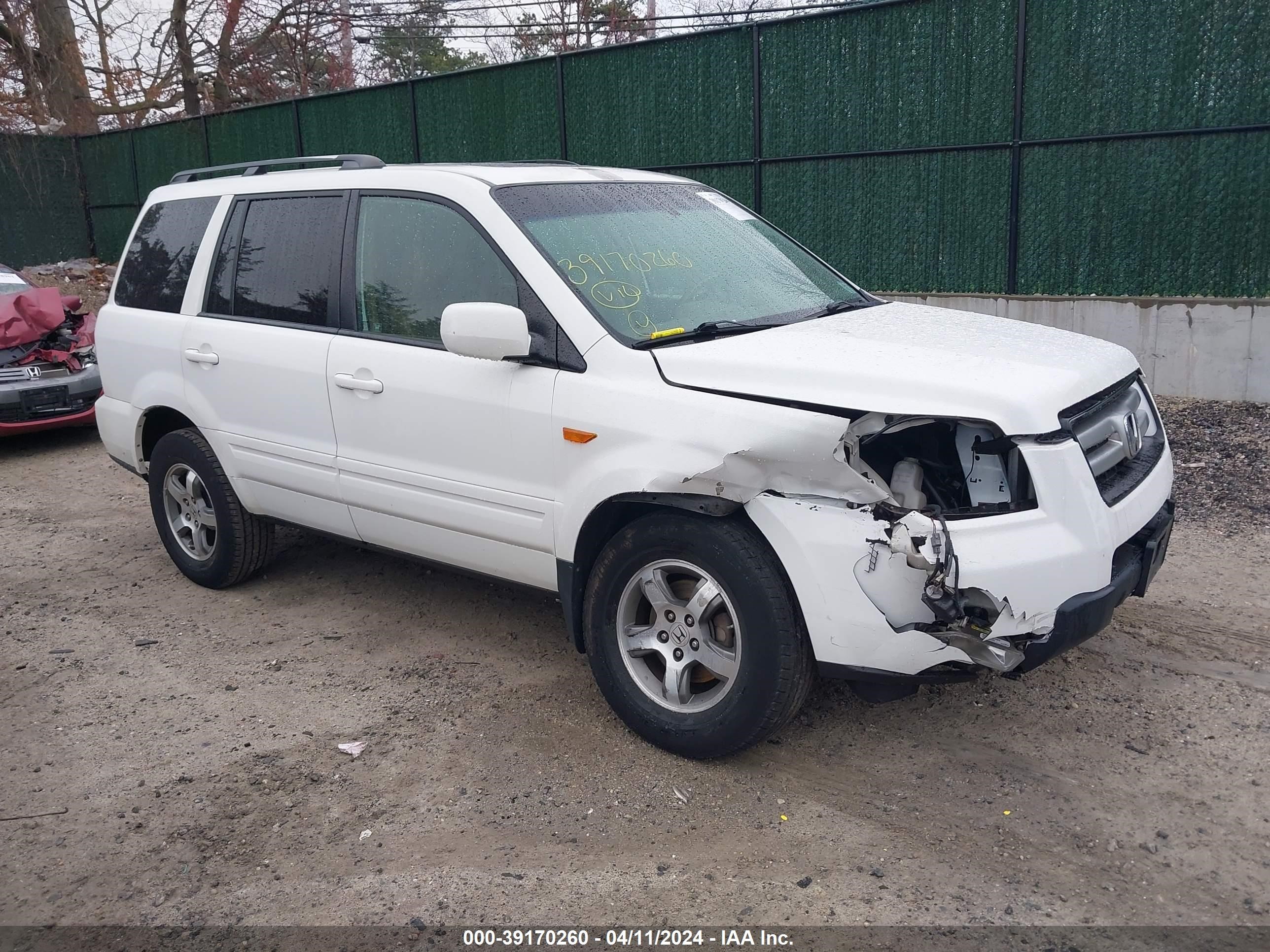 HONDA PILOT 2007 5fnyf18507b009655