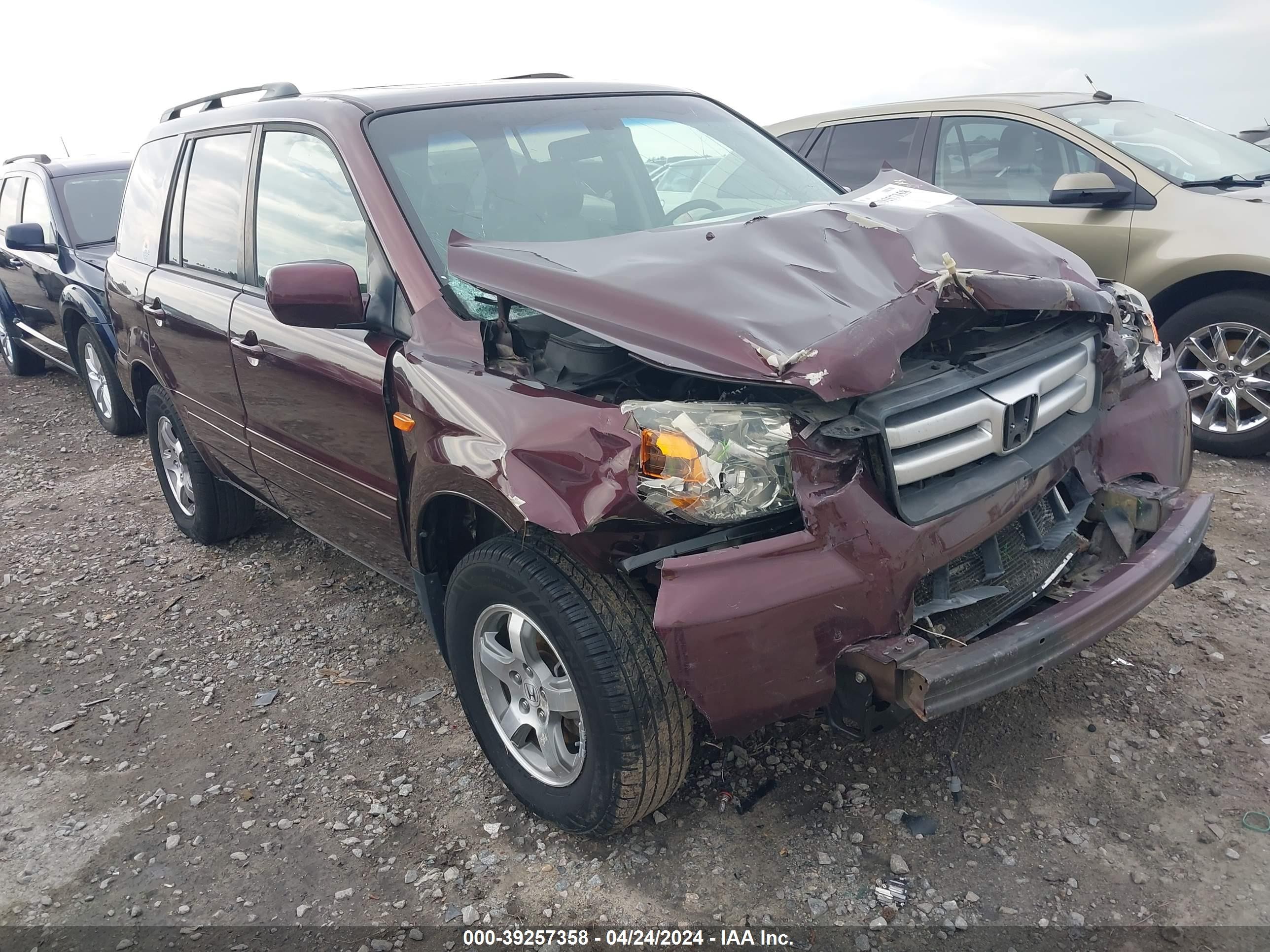 HONDA PILOT 2007 5fnyf18507b019764