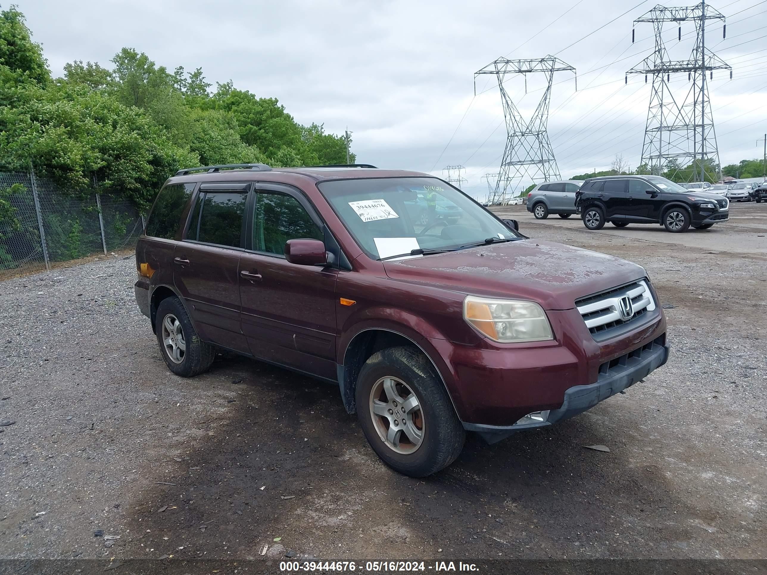 HONDA PILOT 2008 5fnyf18518b014686