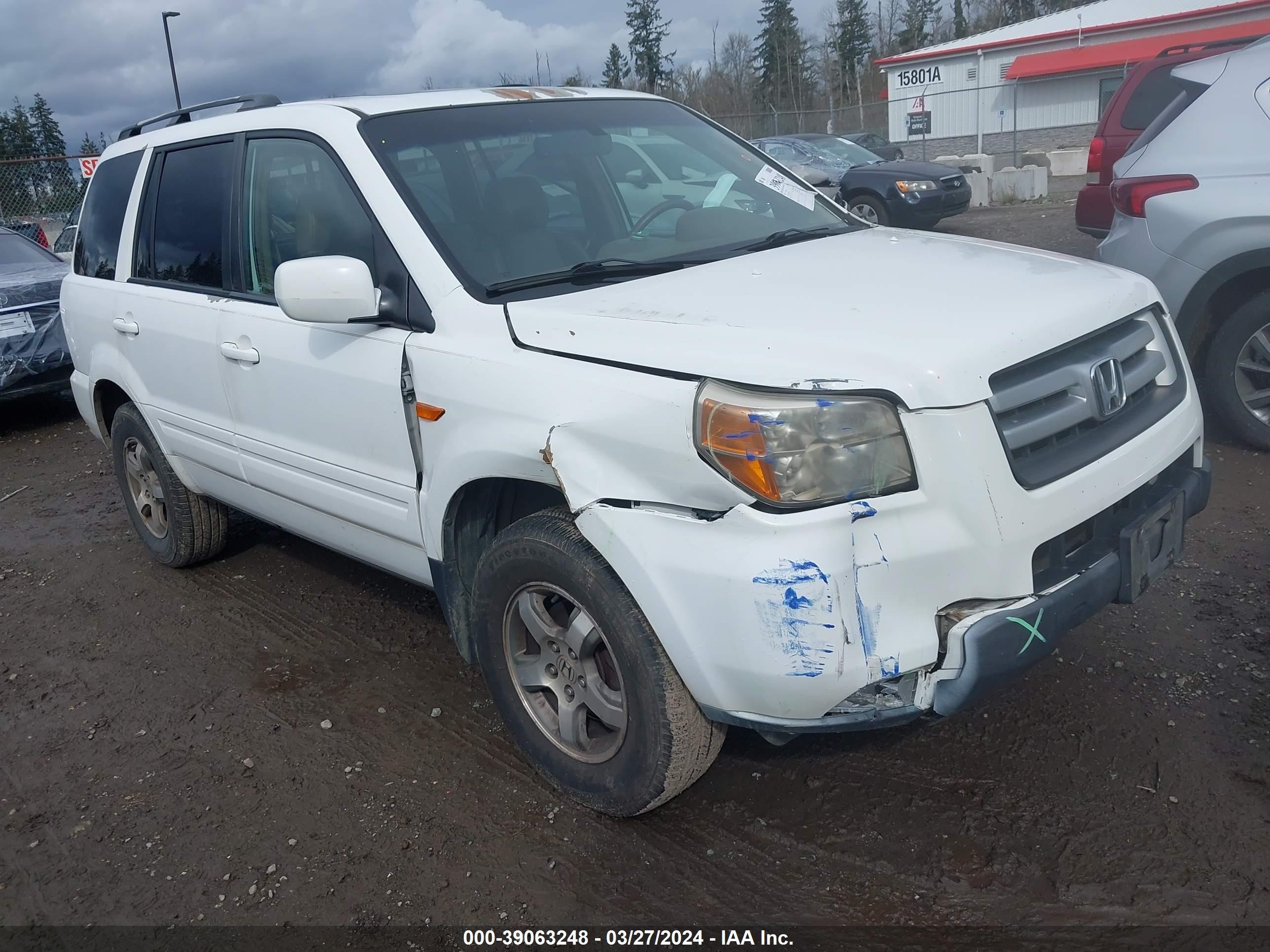 HONDA PILOT 2008 5fnyf18518b037465