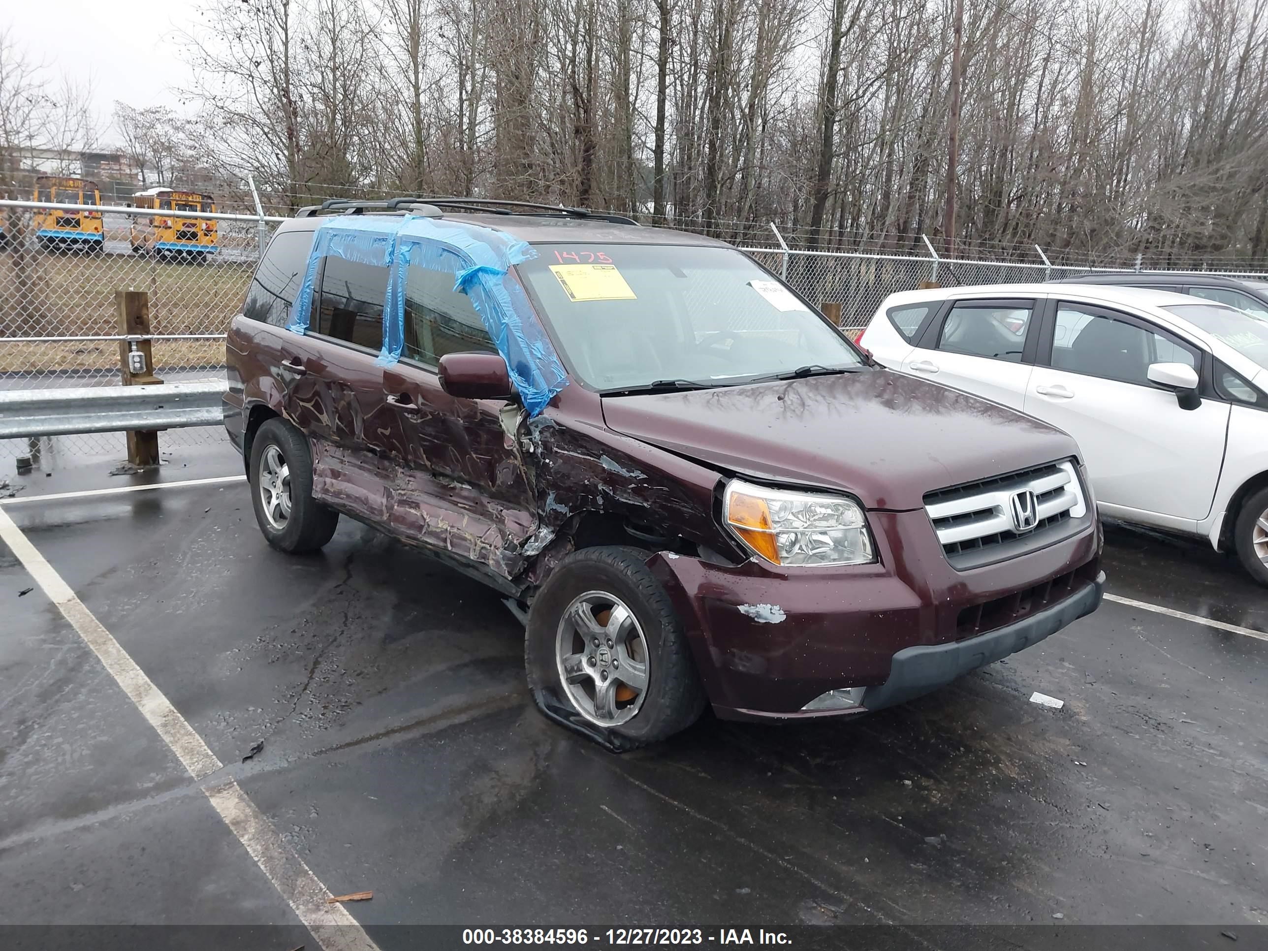 HONDA PILOT 2008 5fnyf18528b019329