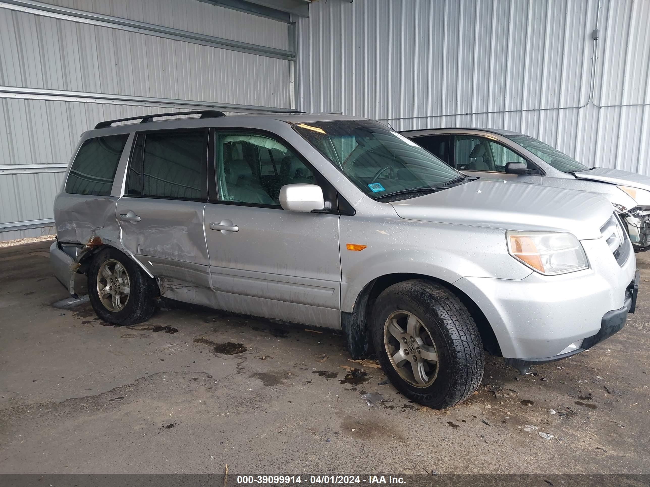 HONDA PILOT 2007 5fnyf18547b006399