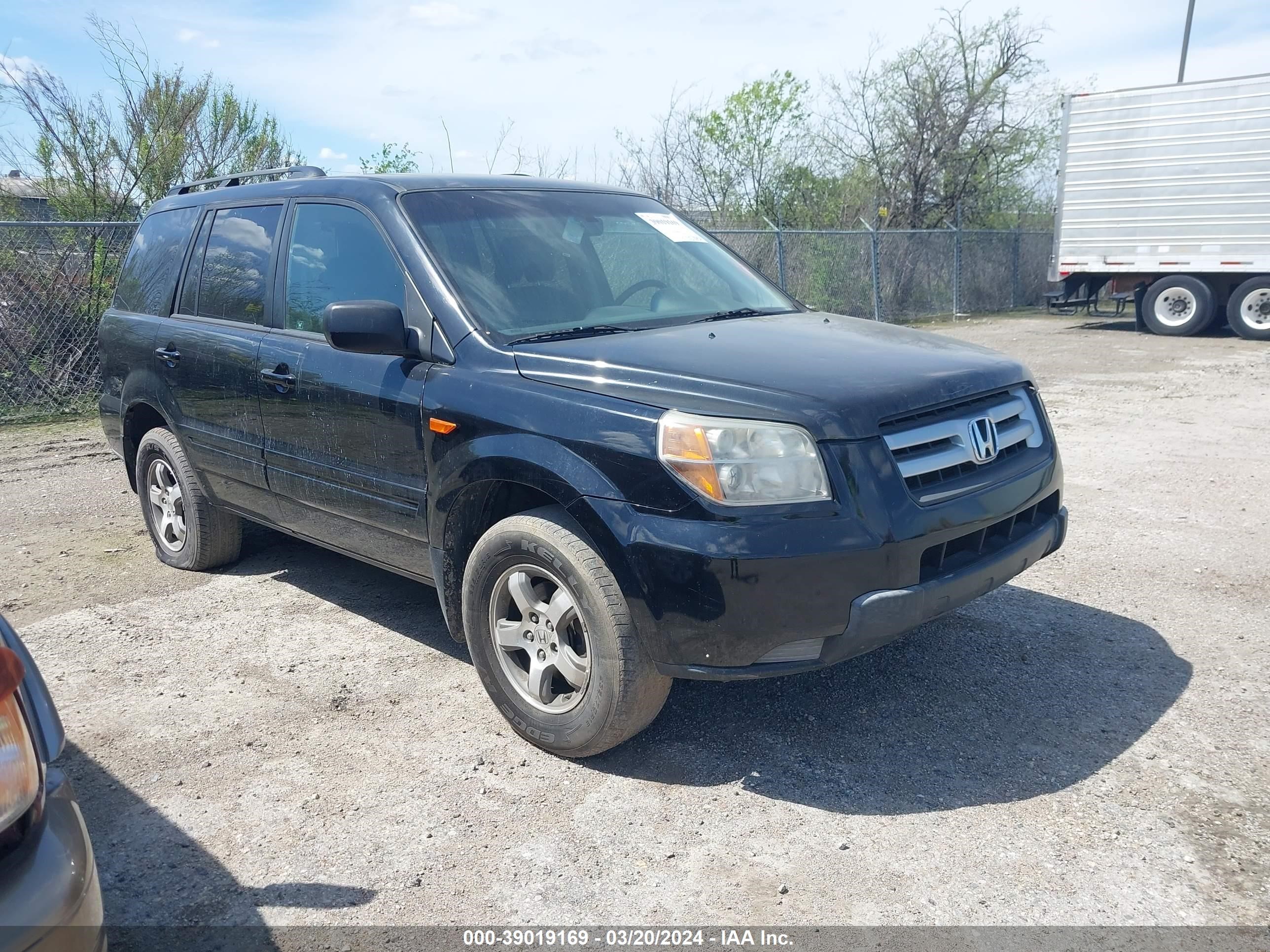 HONDA PILOT 2007 5fnyf18547b022750