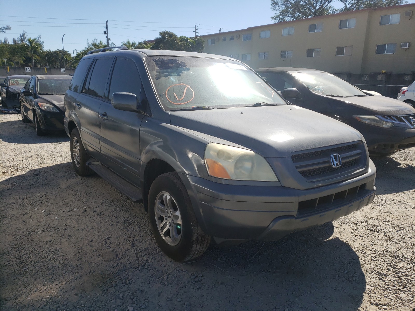 HONDA PILOT EXL 2004 5fnyf18554b004821