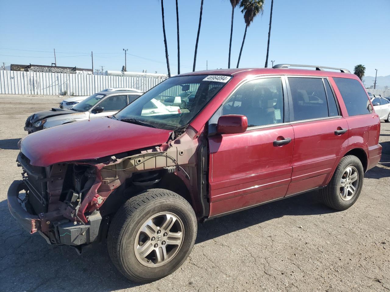 HONDA PILOT 2005 5fnyf18555b043216