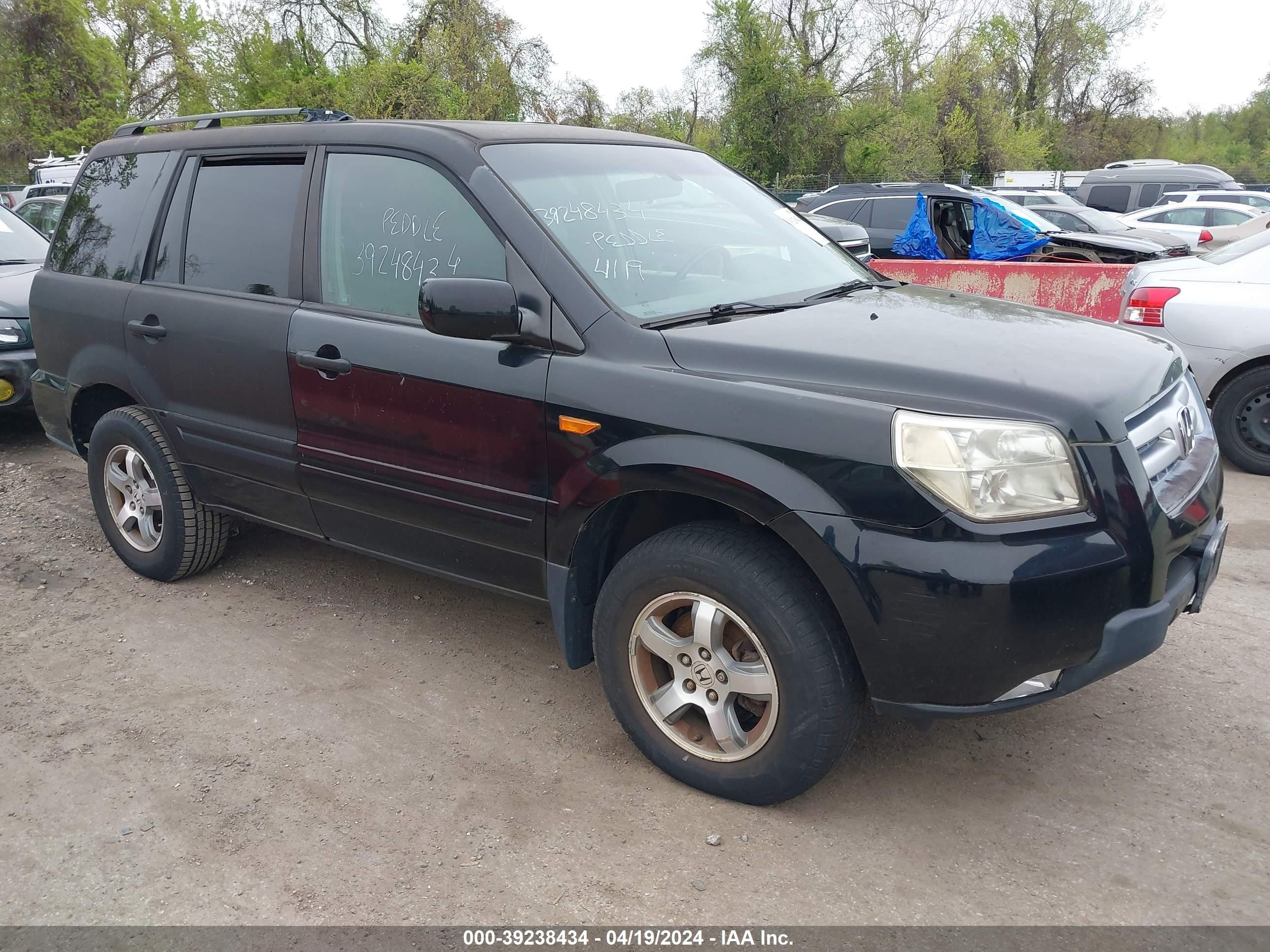 HONDA PILOT 2007 5fnyf18557b002412