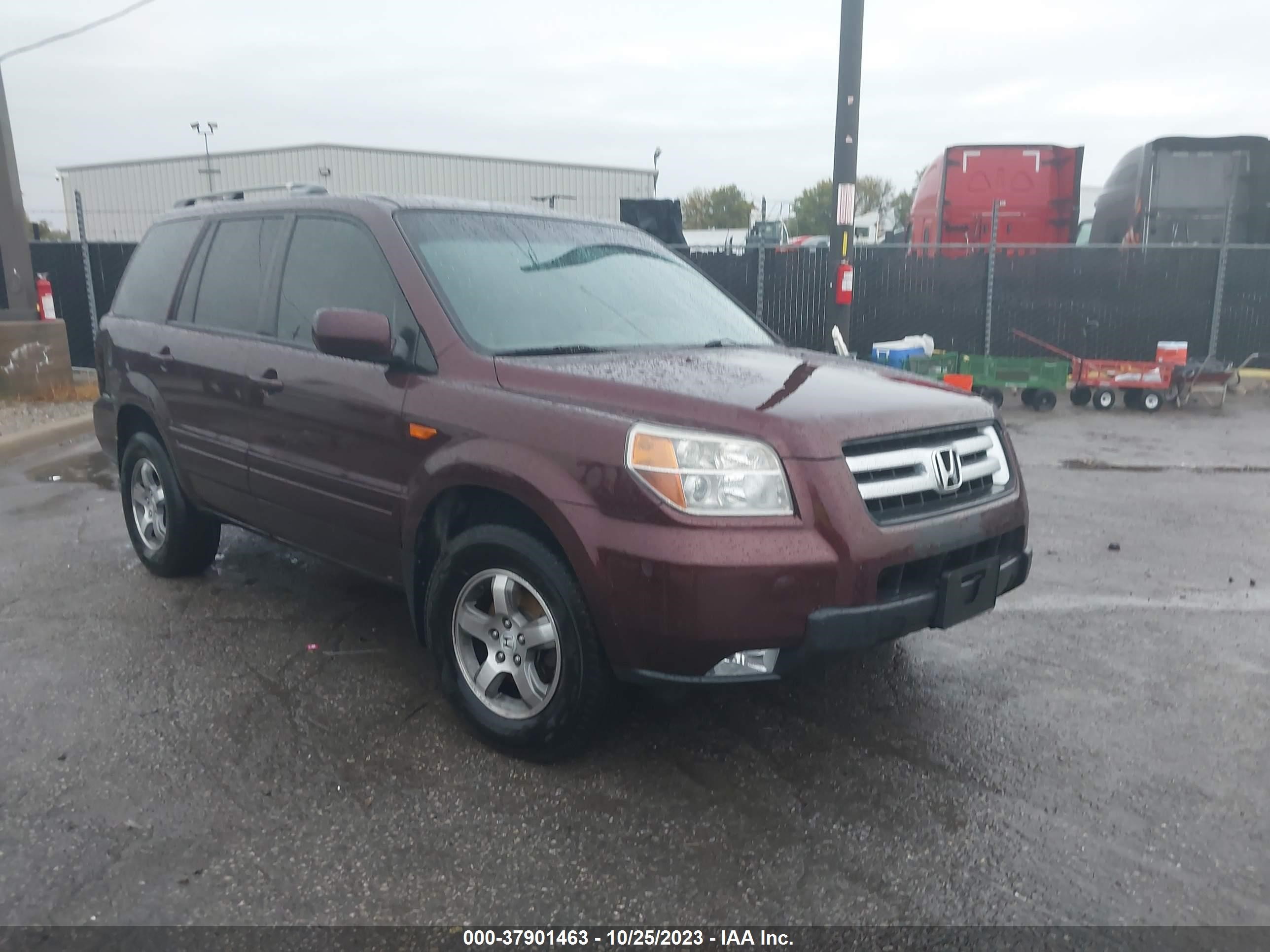 HONDA PILOT 2007 5fnyf18557b021171