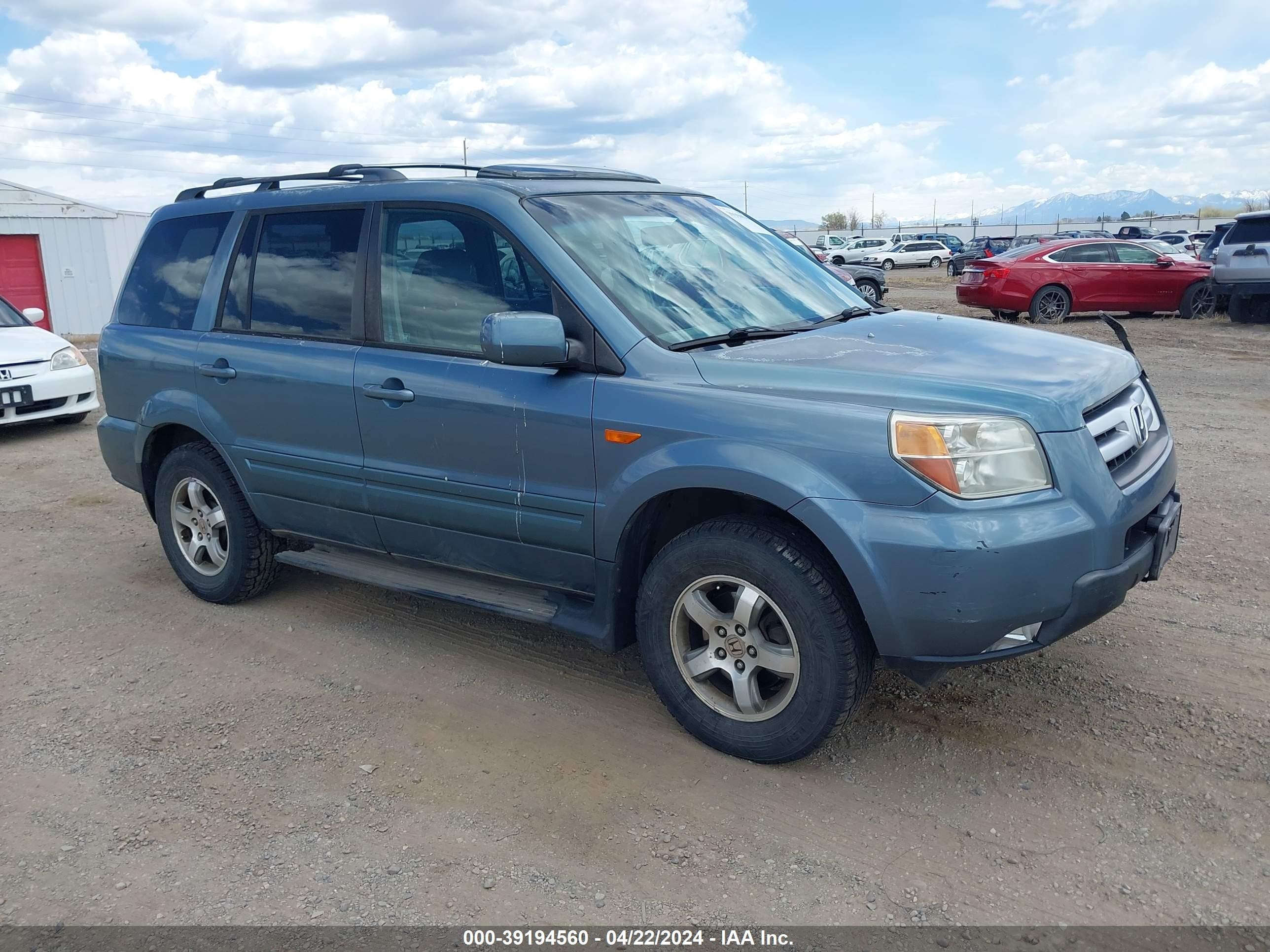 HONDA PILOT 2007 5fnyf18557b023602