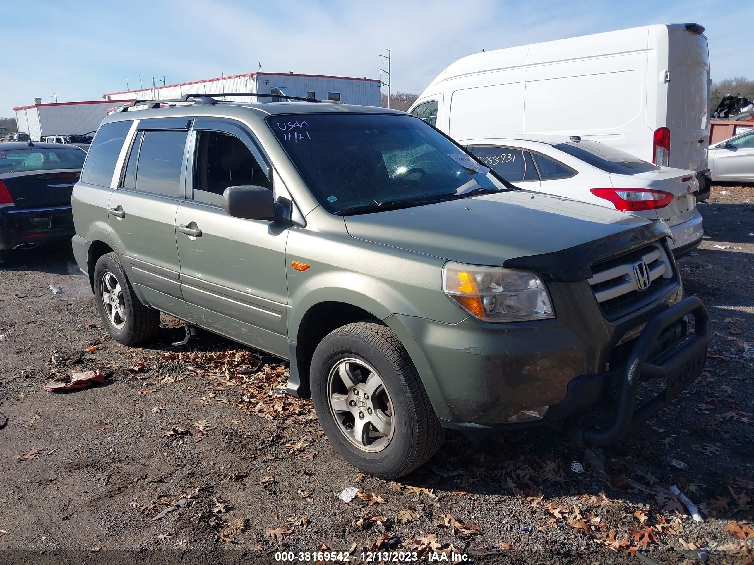 HONDA PILOT 2007 5fnyf18557b032994