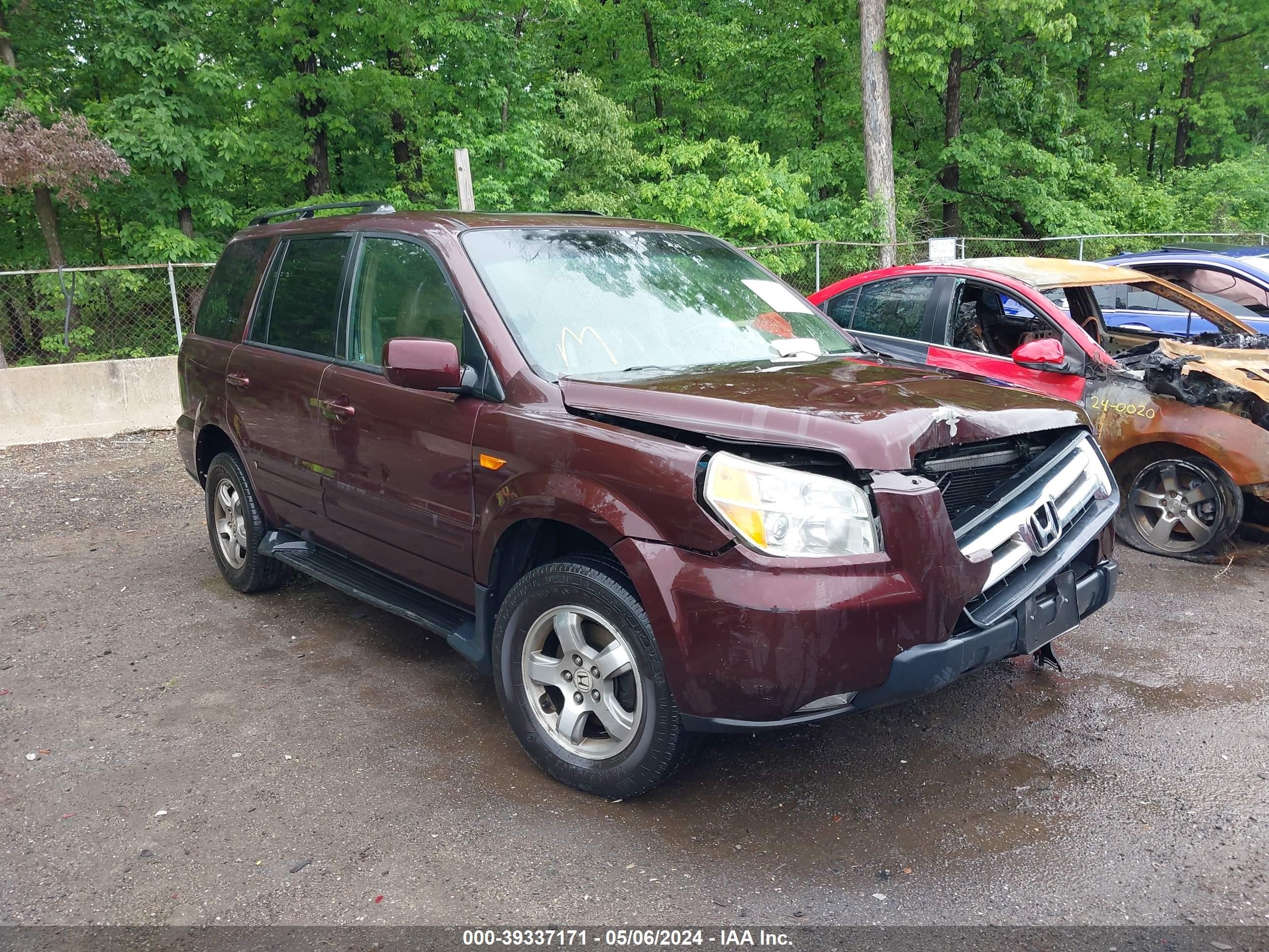 HONDA PILOT 2008 5fnyf18558b016019