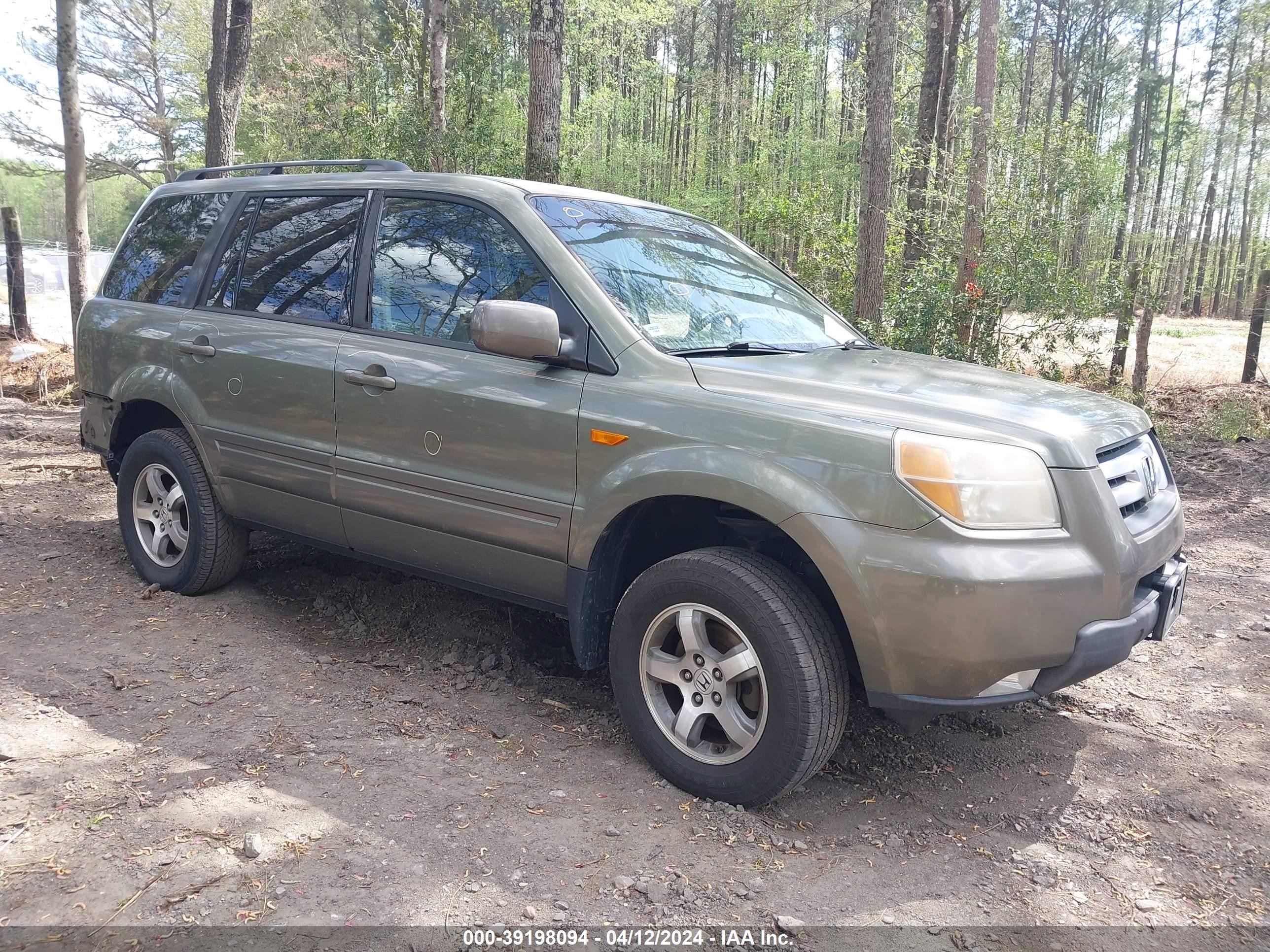 HONDA PILOT 2008 5fnyf18578b030701