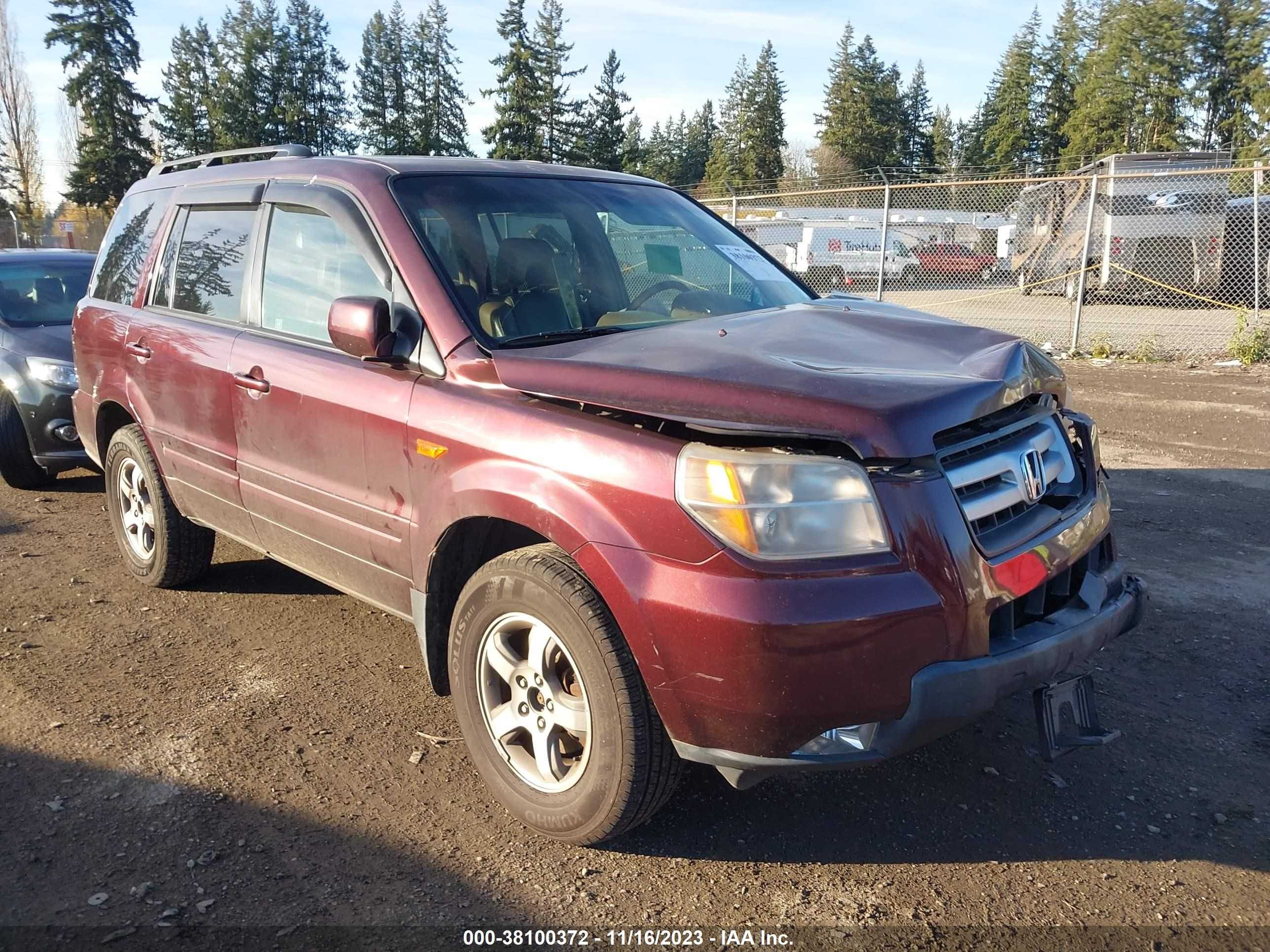 HONDA PILOT 2008 5fnyf18578b037535