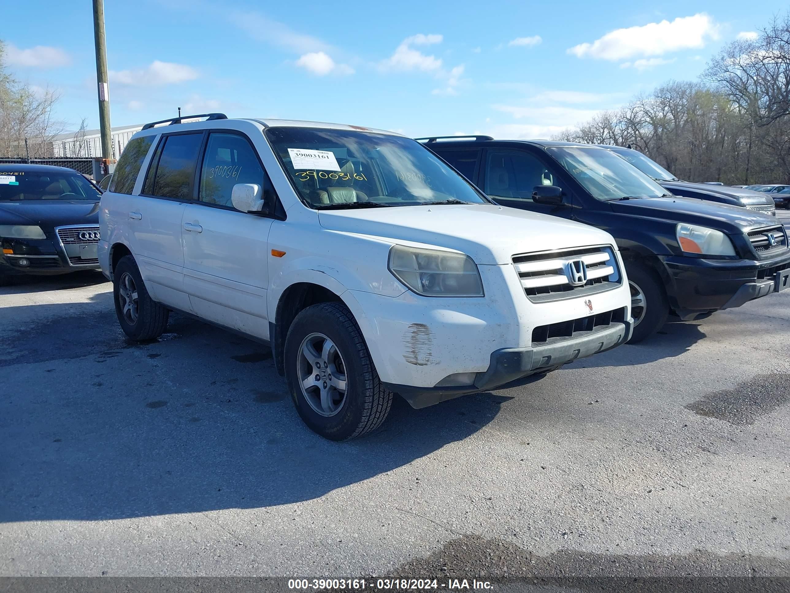 HONDA PILOT 2007 5fnyf18597b015910