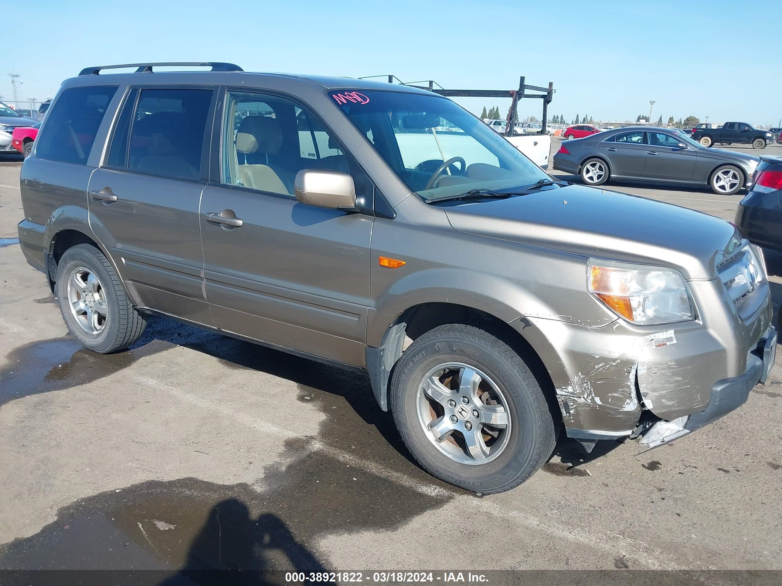 HONDA PILOT 2008 5fnyf18608b021623