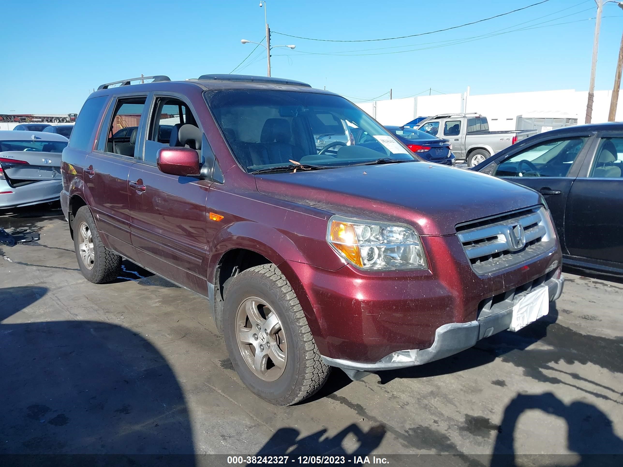 HONDA PILOT 2007 5fnyf18637b001106