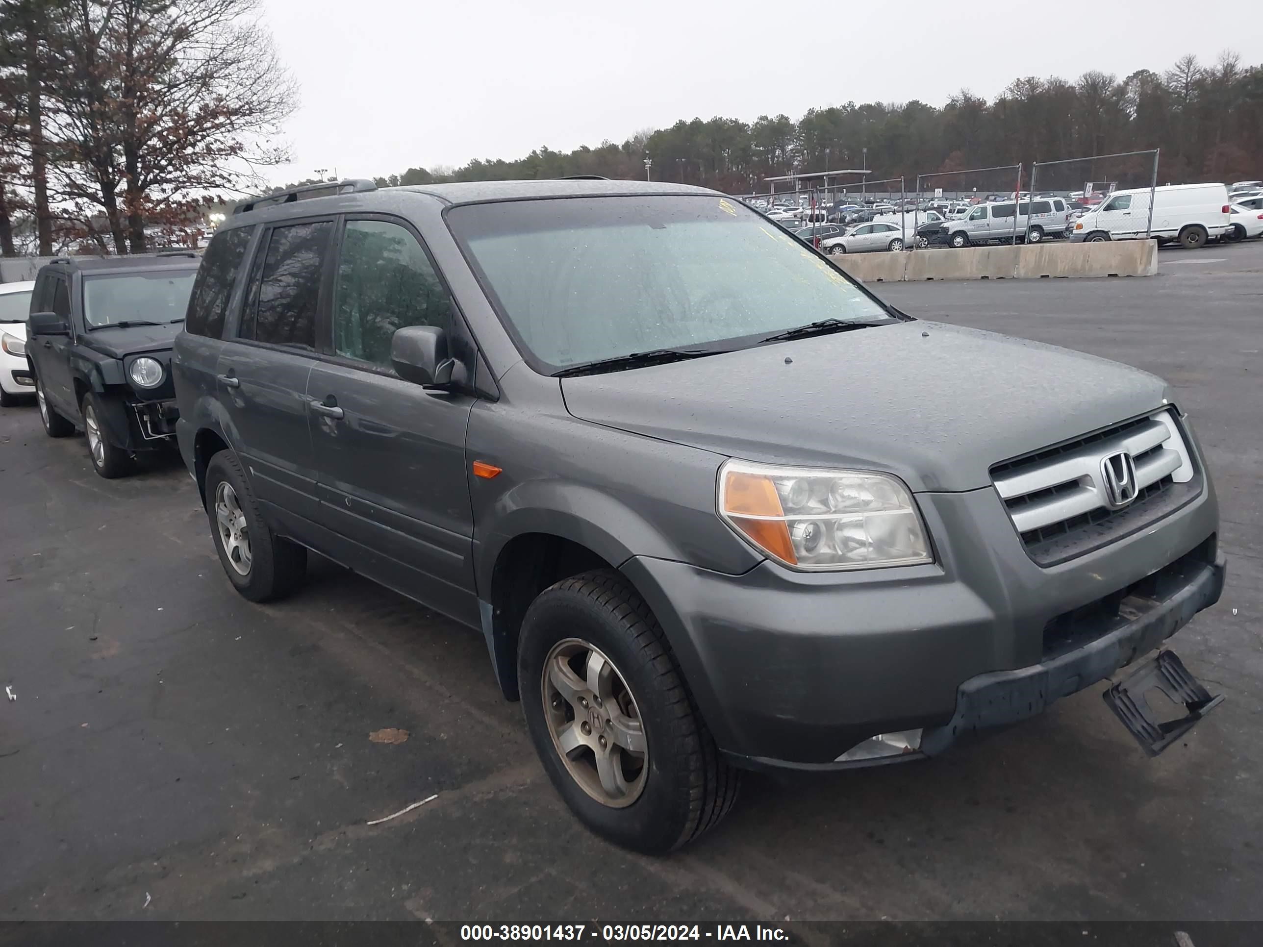 HONDA PILOT 2007 5fnyf18637b013482