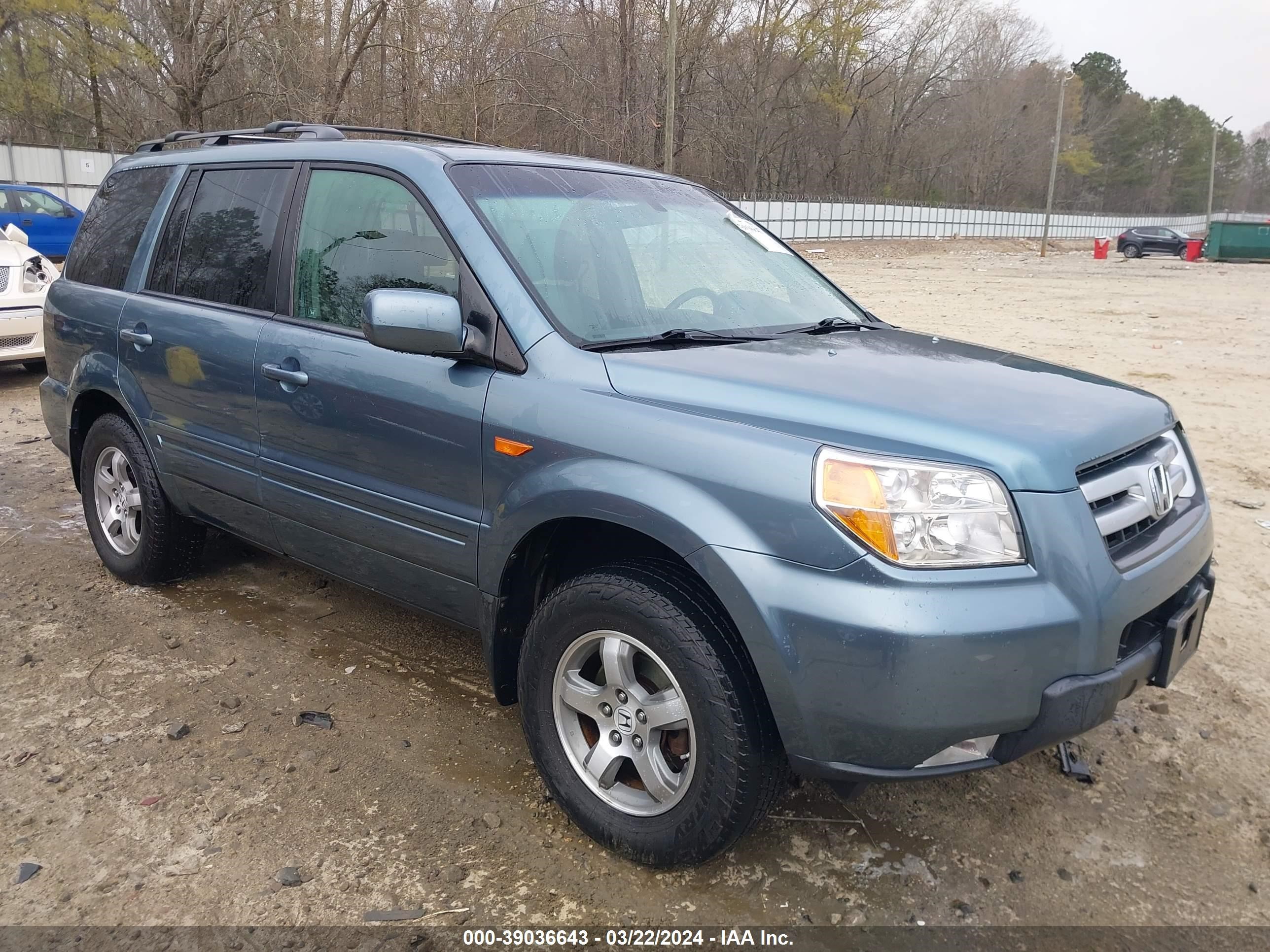 HONDA PILOT 2007 5fnyf18647b002300